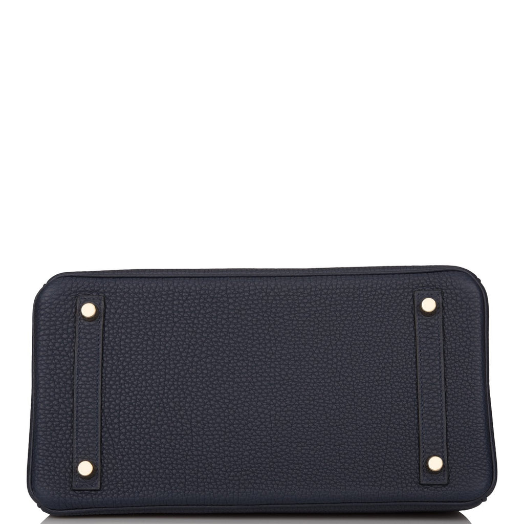 Hermes Birkin 30 Bleu Nuit Togo Gold Hardware