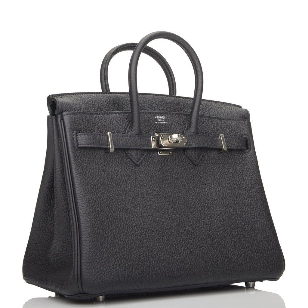 Hermes Birkin 25 Black Togo Palladium Hardware