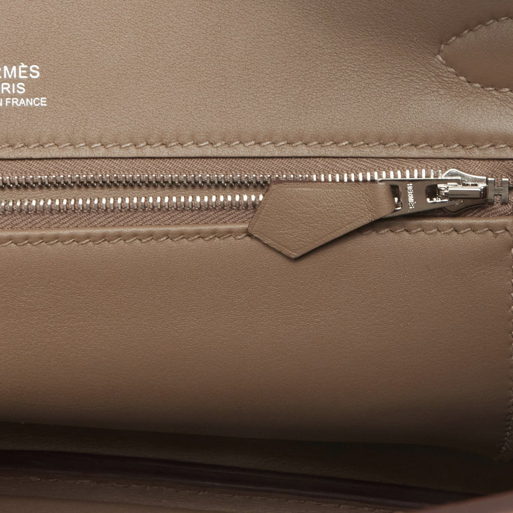 Hermes Birkin 30 Gris Caillou Grizzly and Swift Palladium Hardware