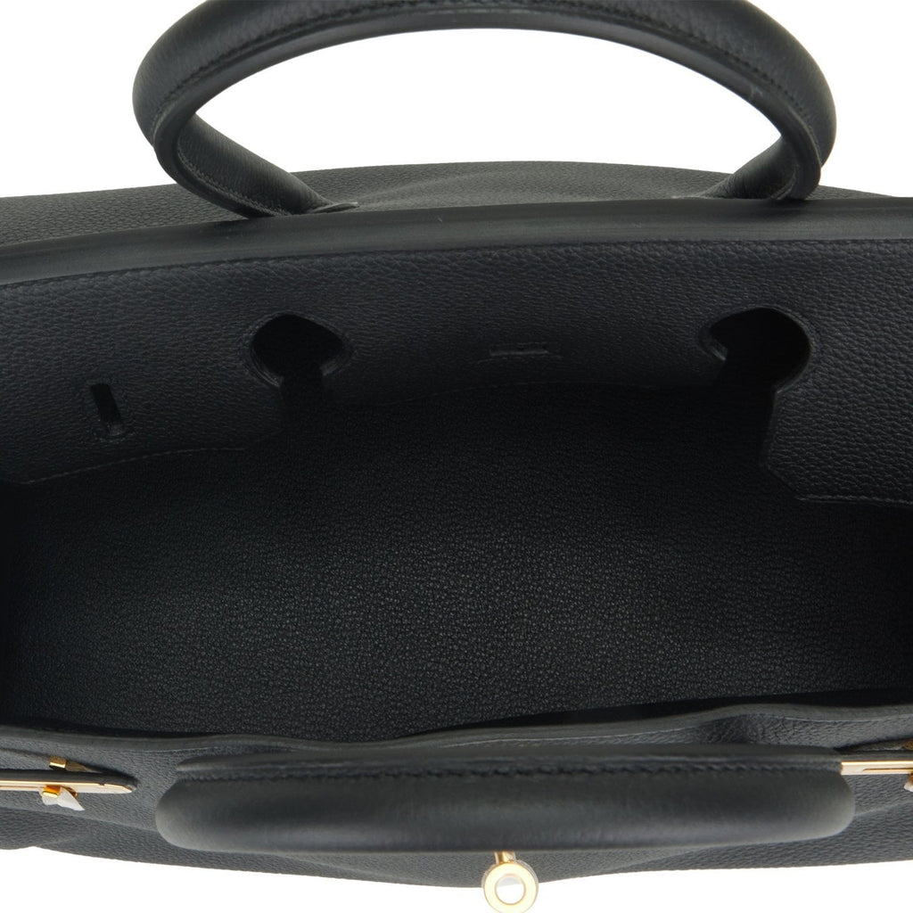 Hermes Birkin 35 Black Togo Gold Hardware