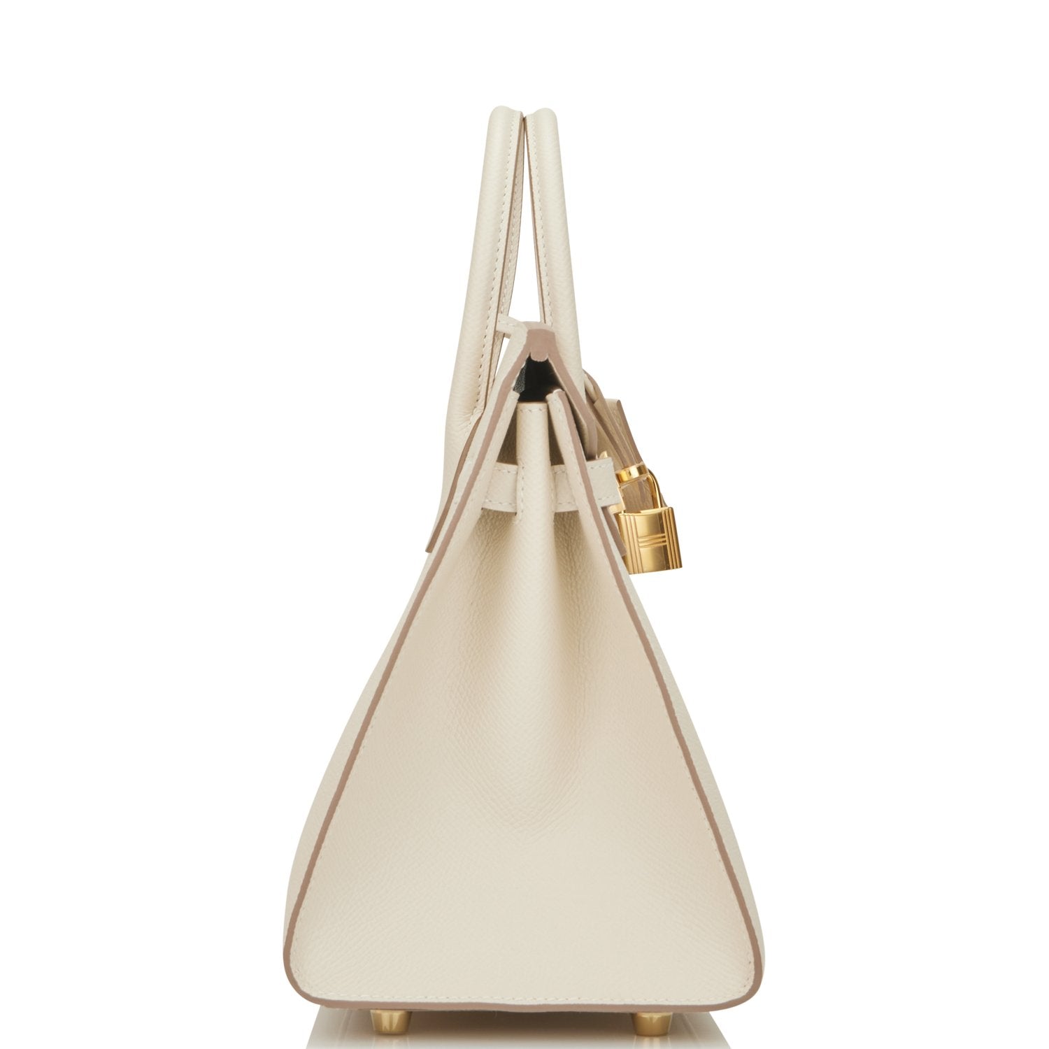 Hermes Birkin Sellier 25 Craie Epsom Gold Hardware