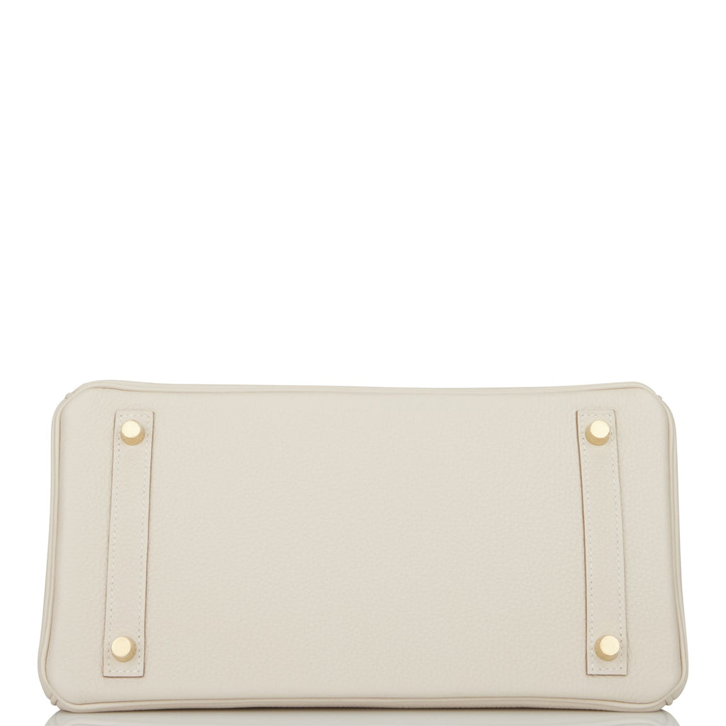Hermes Birkin 30 Craie Togo Gold Hardware
