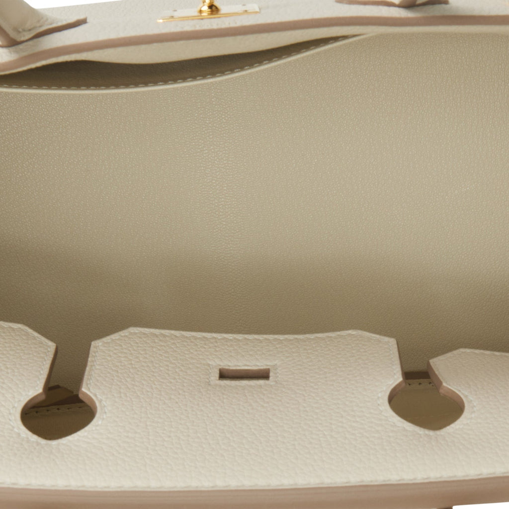 Hermes Birkin 30 Craie Togo Gold Hardware