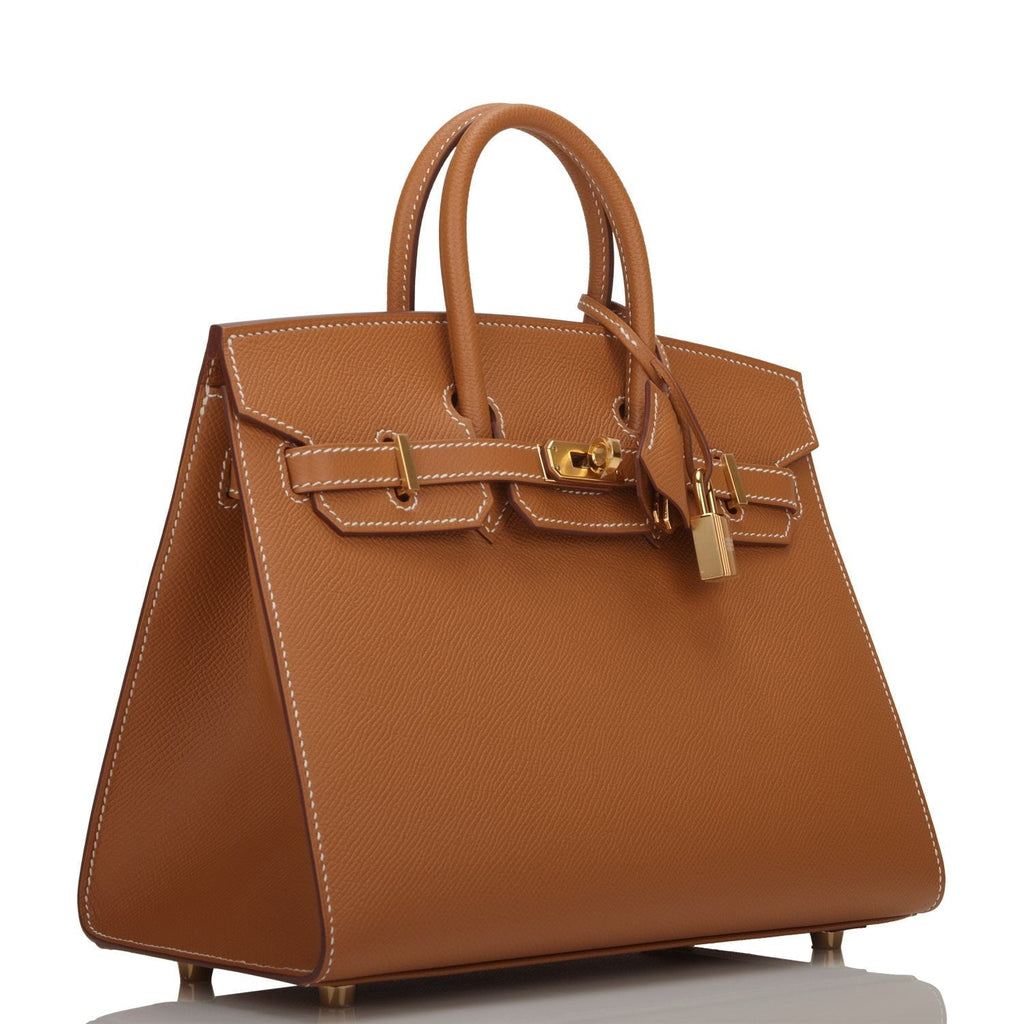 Hermes Birkin Sellier 25 Gold Epsom Gold Hardware