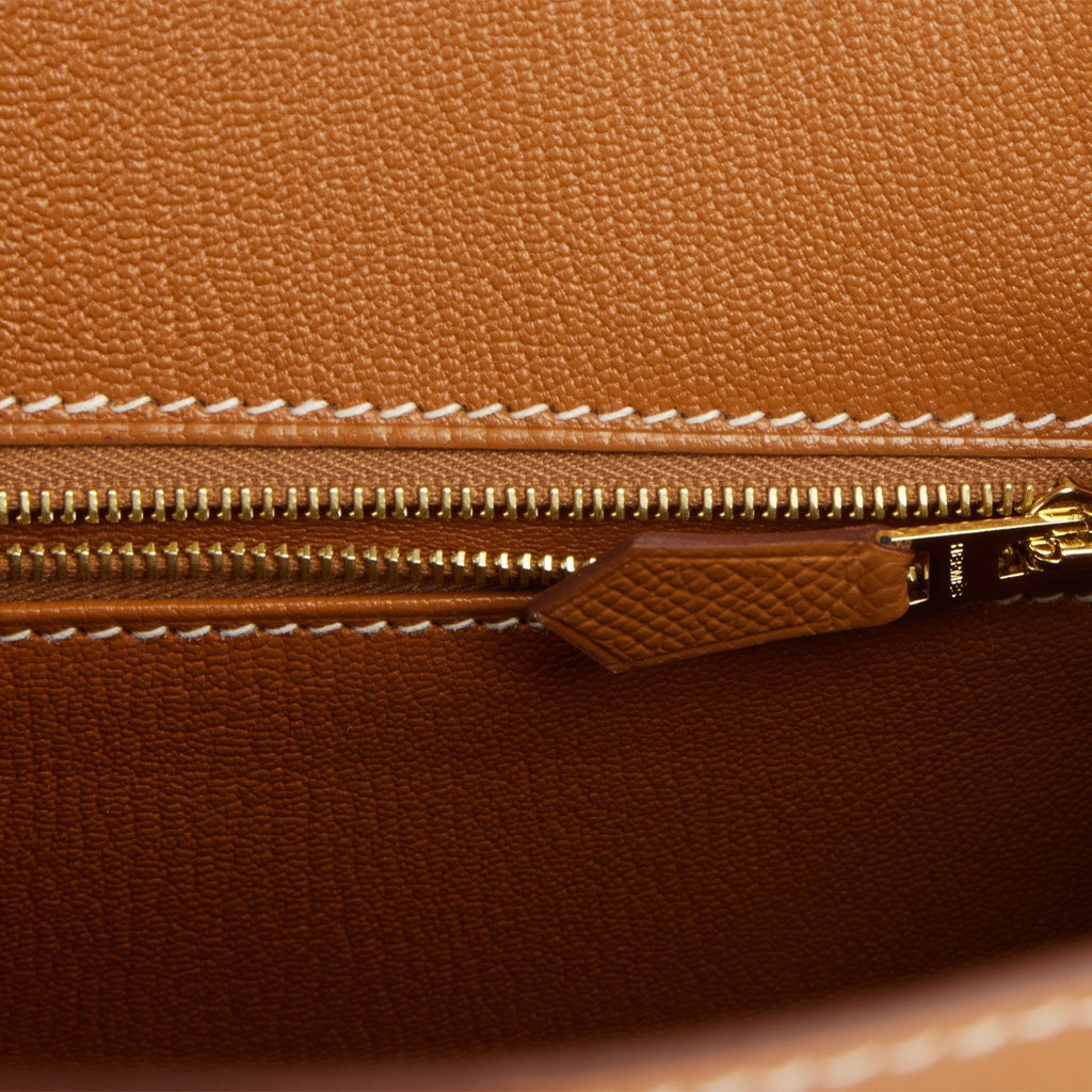 Hermes Birkin Sellier 25 Gold Epsom Gold Hardware