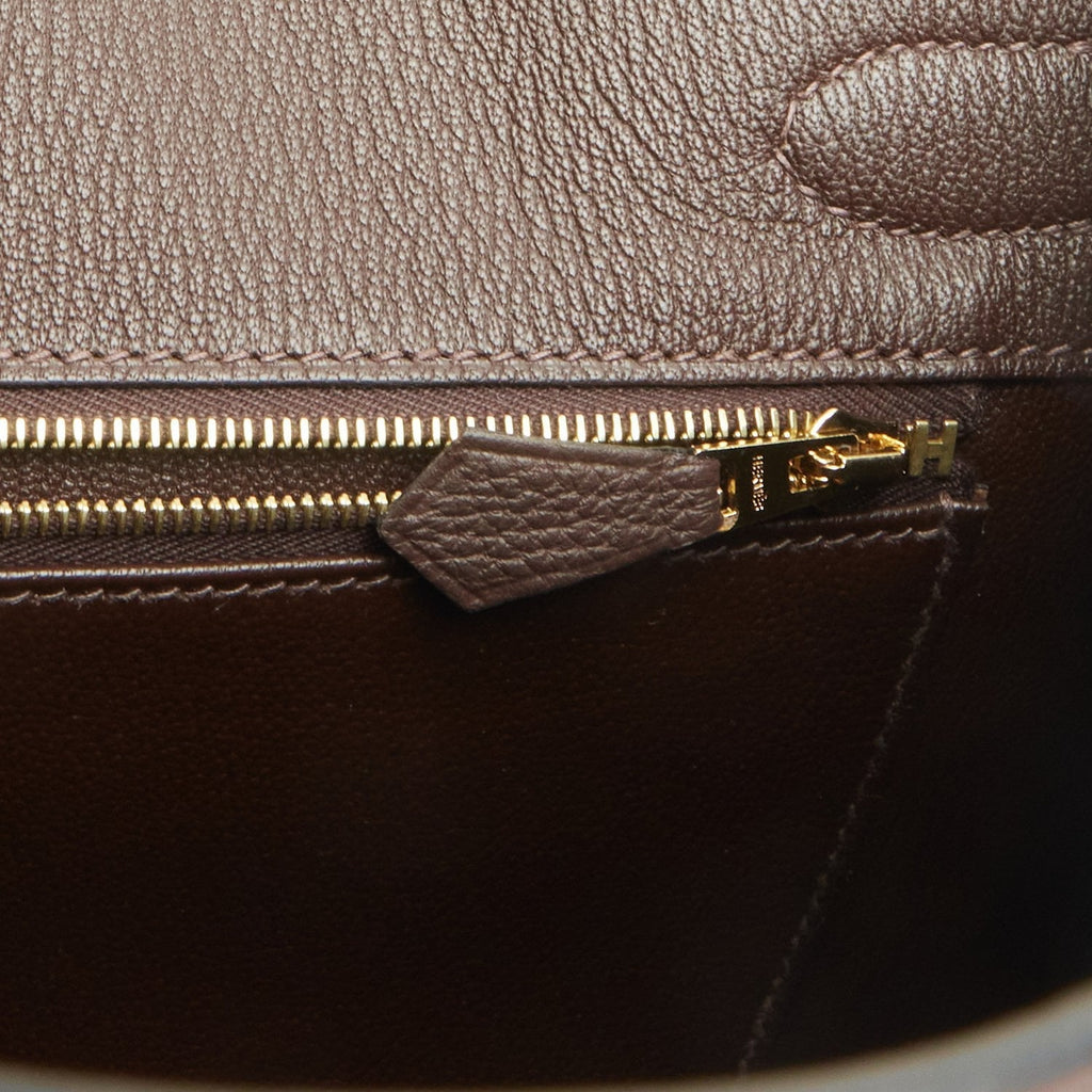Hermes Birkin 30 Ebene Togo Gold Hardware