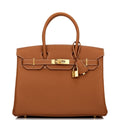 Hermes Birkin 30 Gold Togo Gold Hardware