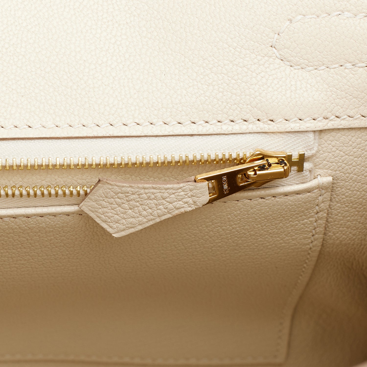 Hermes Birkin 25 Craie Togo Rose Gold Hardware