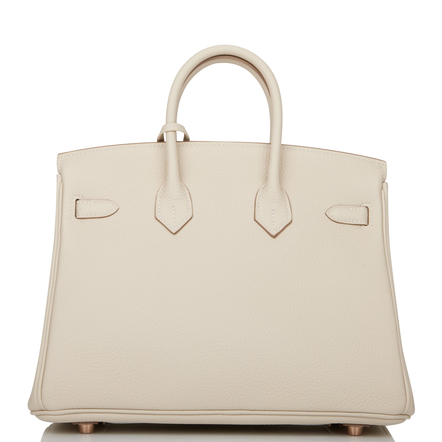 Hermes Birkin 25 Craie Togo Rose Gold Hardware
