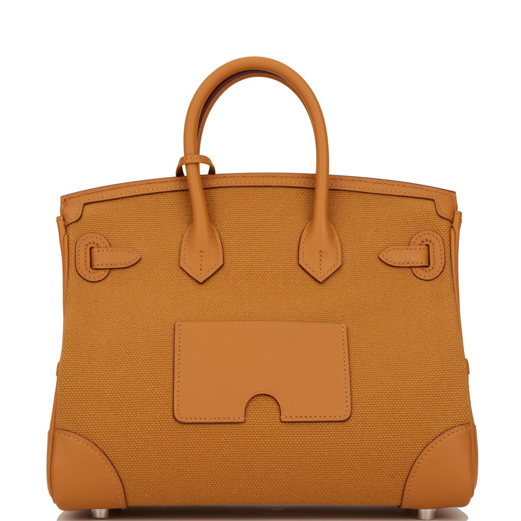 Hermes Birkin Cargo 25 Desert/Sesame Swift and Toile Canvas Palladium Hardware - Payment 1 for SS