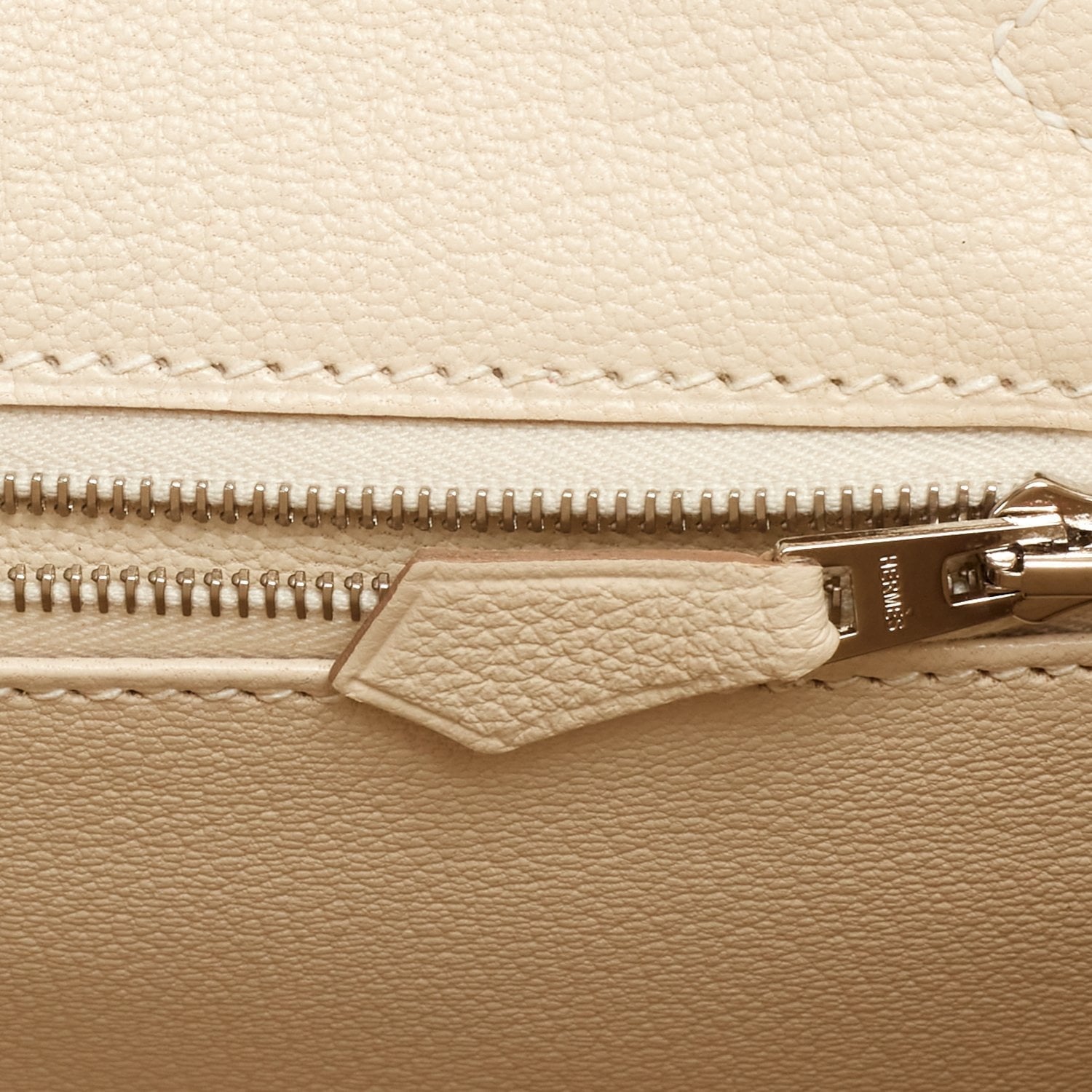 Hermes Birkin 30 Craie Togo Palladium Hardware