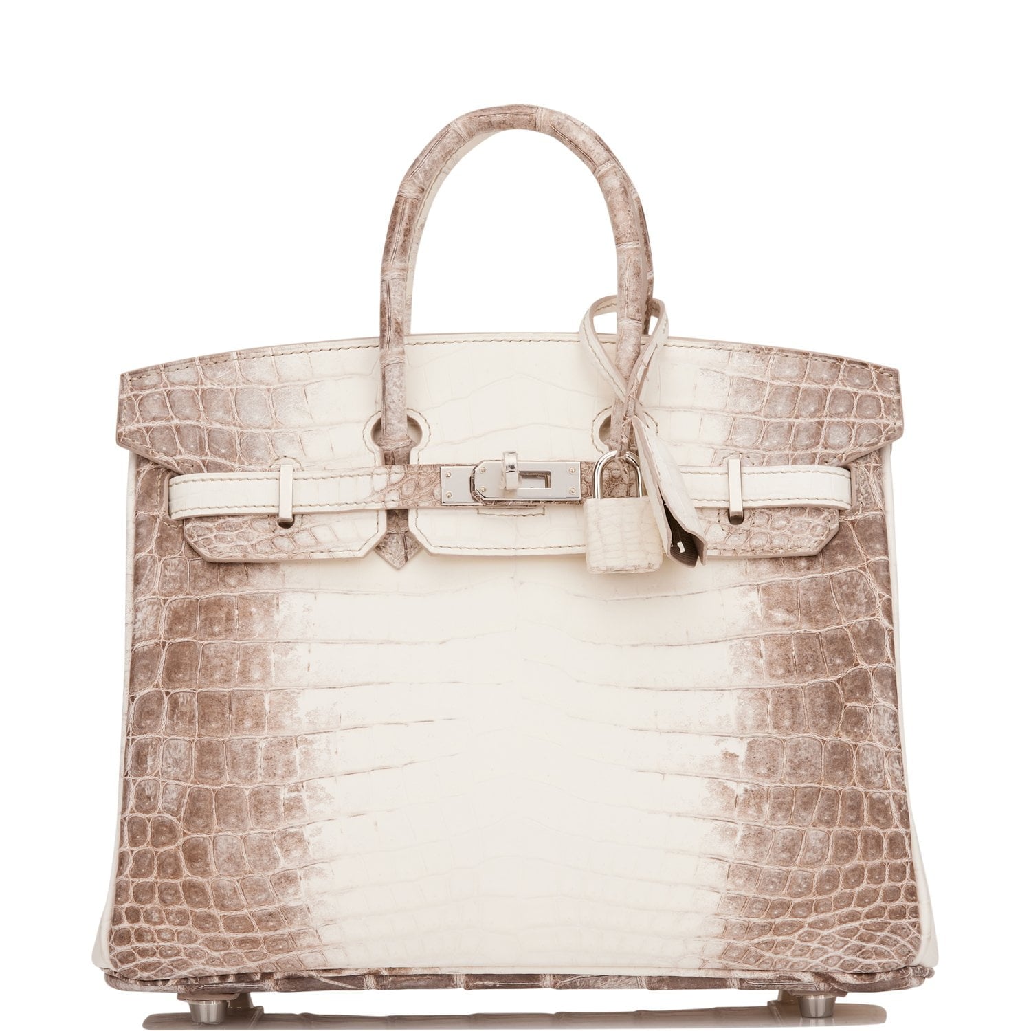 Hermes Birkin 25 Himalaya Niloticus Crocodile Palladium Hardware