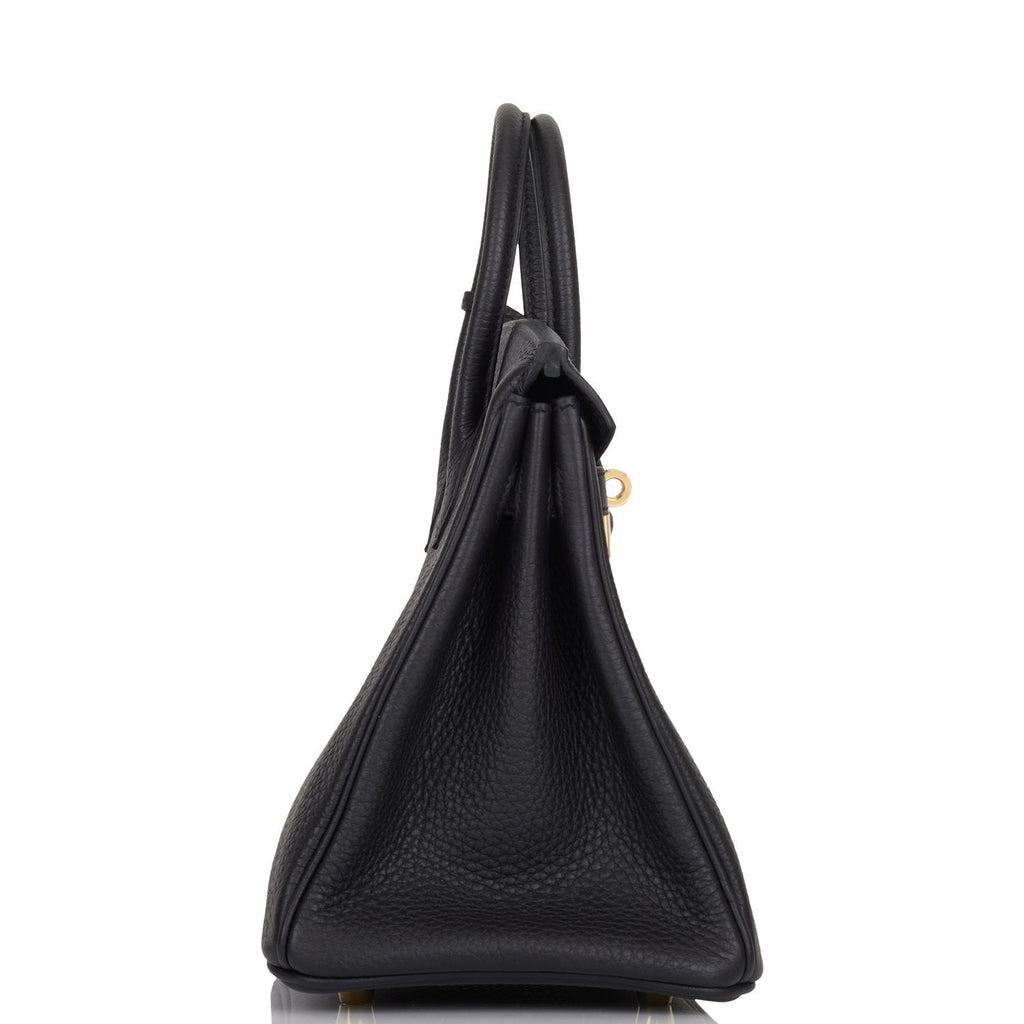 Hermes Birkin 25 Black Togo Gold Hardware