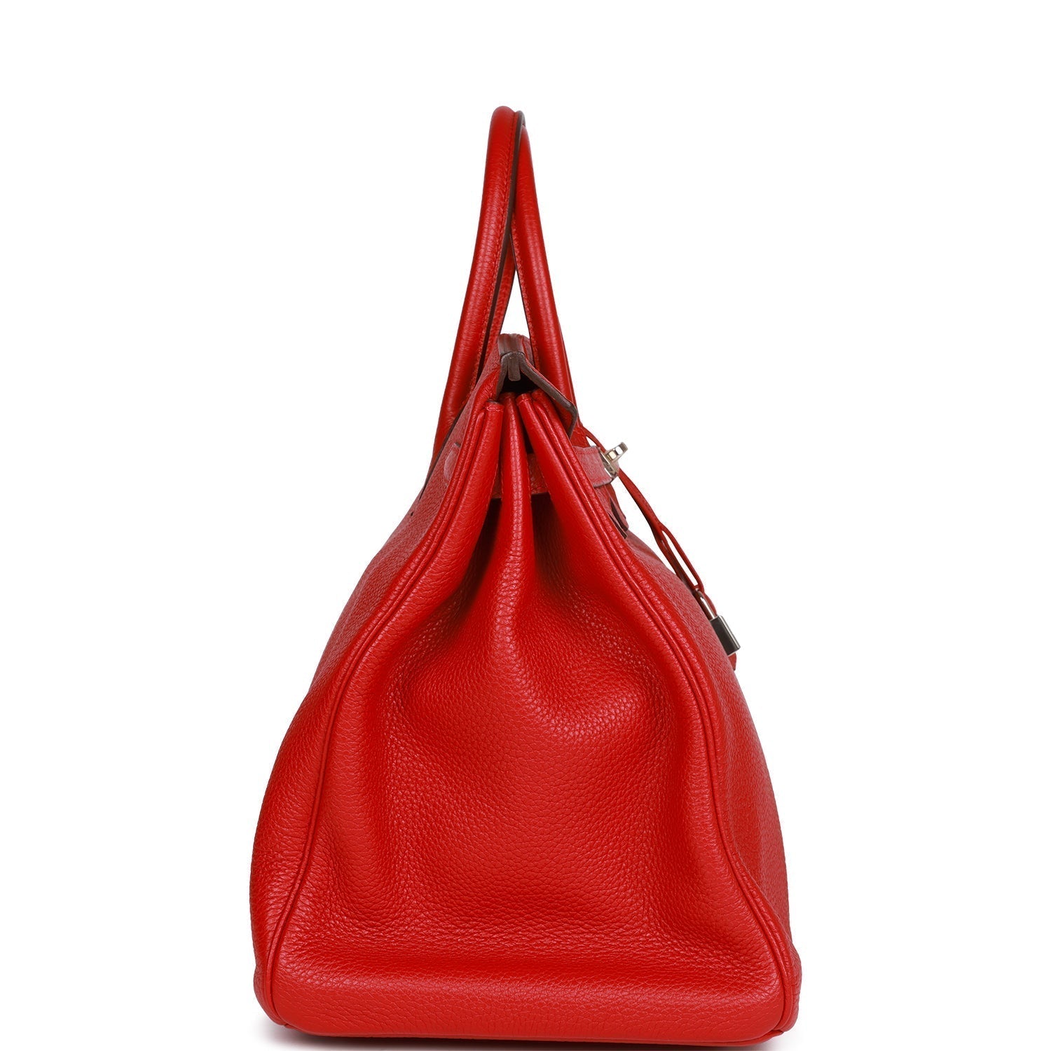 Pre-Owned Hermes Birkin 40 Rouge Casaque Togo Palladium Hardware