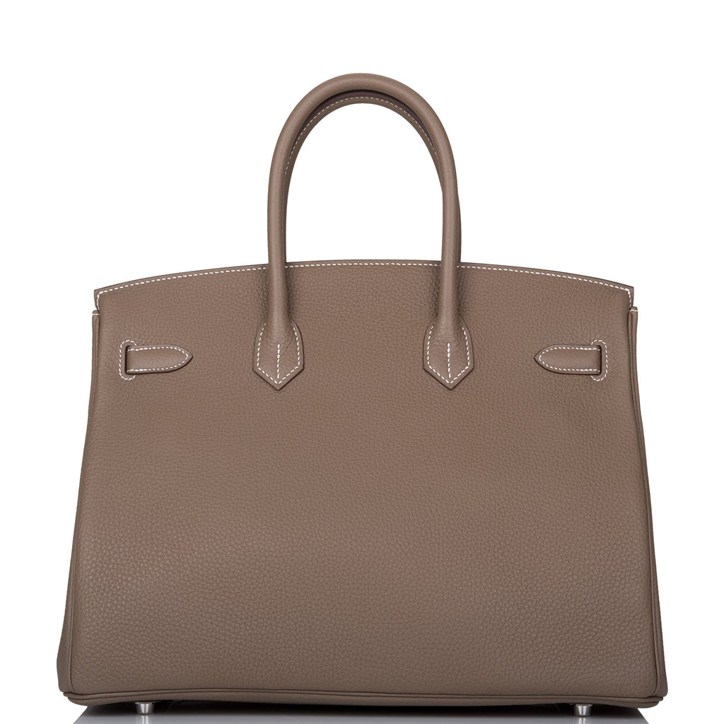 Hermes Birkin 35 Etoupe Togo Palladium Hardware