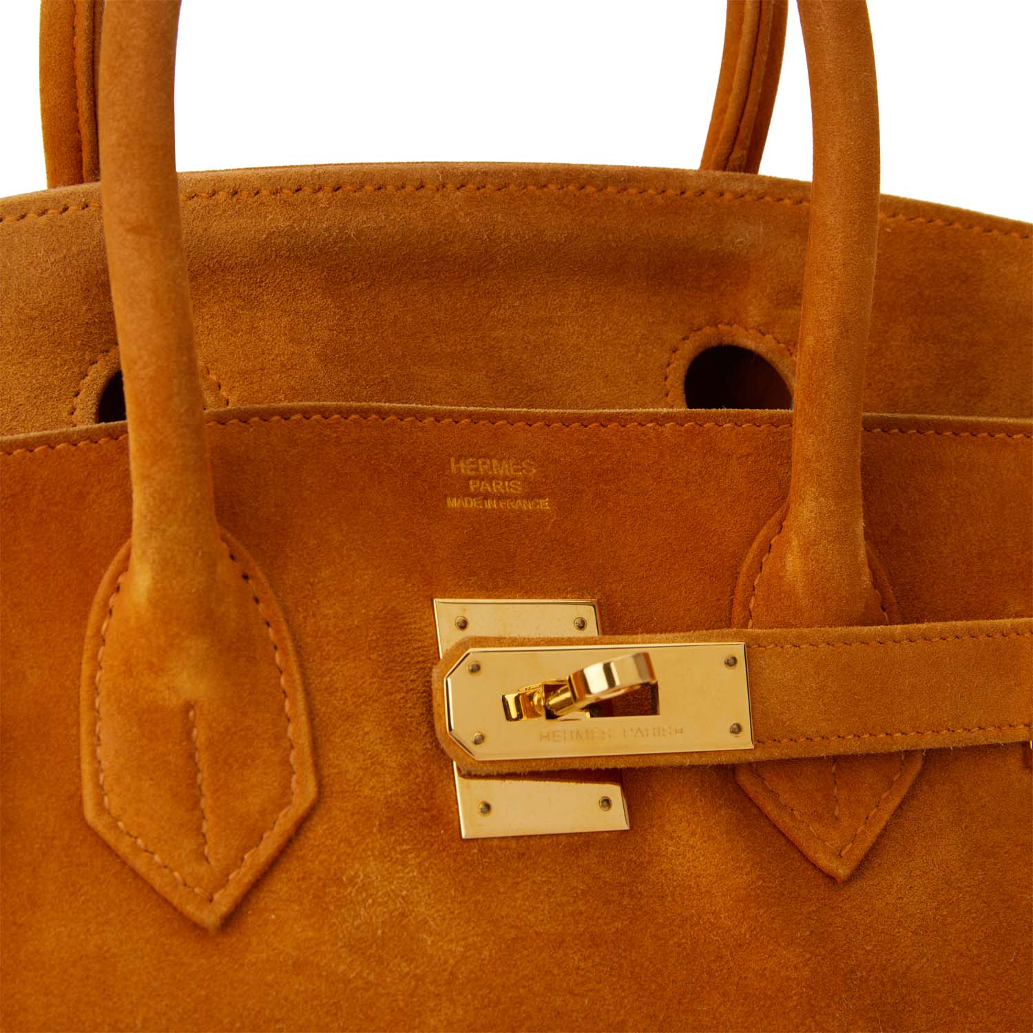 Hermes Birkin 30 Orange H Doblis Gold Hardware