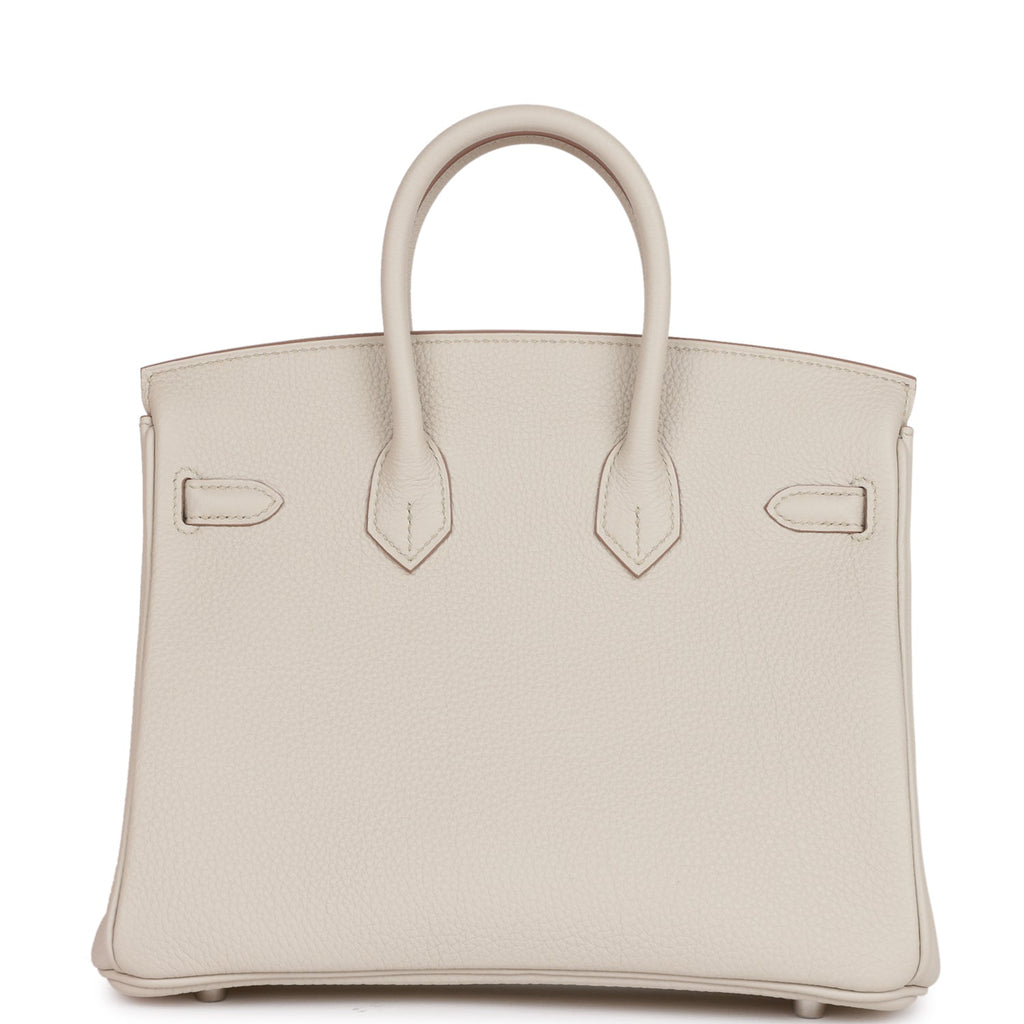 Hermes Birkin 25 Beton Togo Palladium Hardware