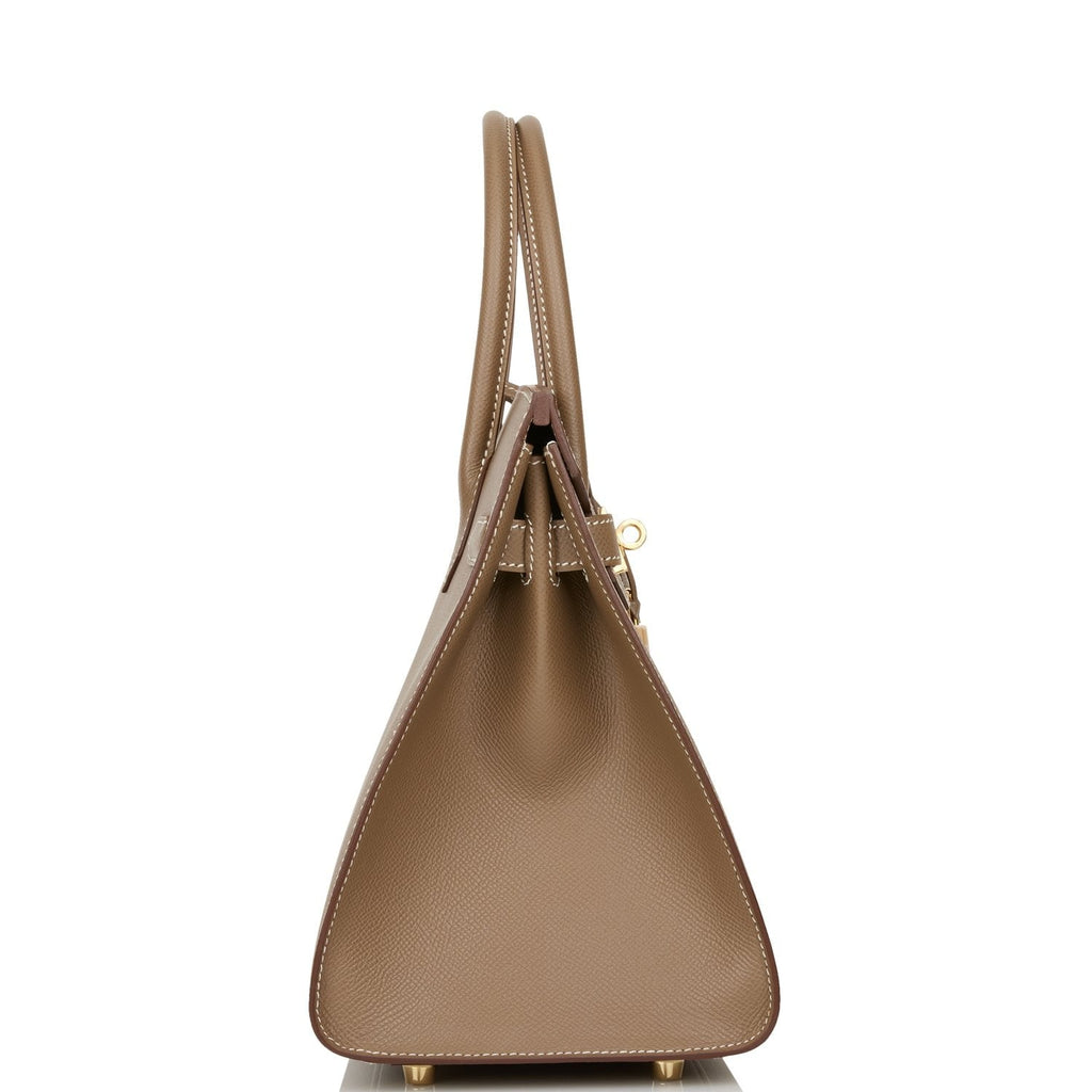 Hermes Birkin Sellier 30 Etoupe Epsom Gold Hardware