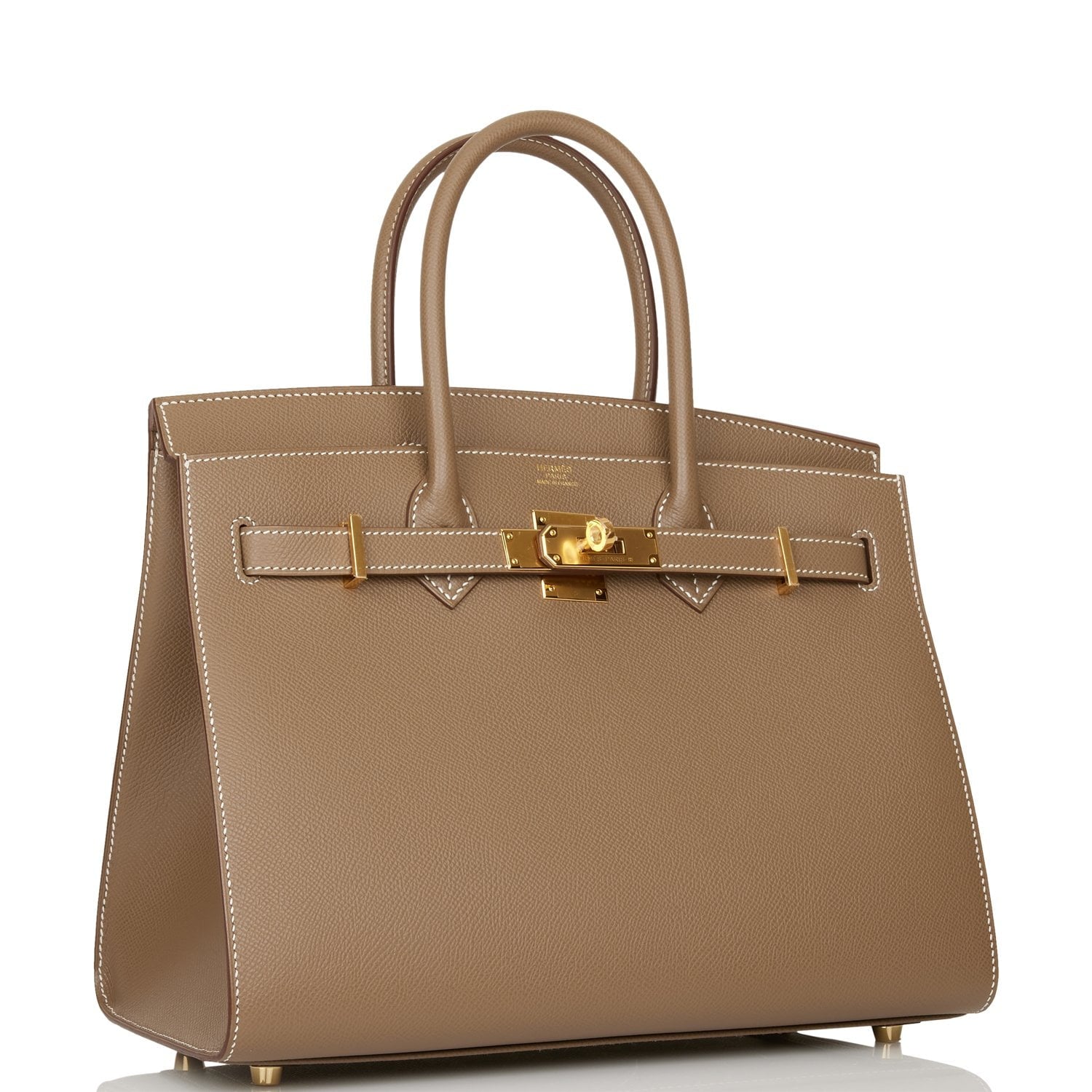Hermes Birkin Sellier 30 Etoupe Epsom Gold Hardware