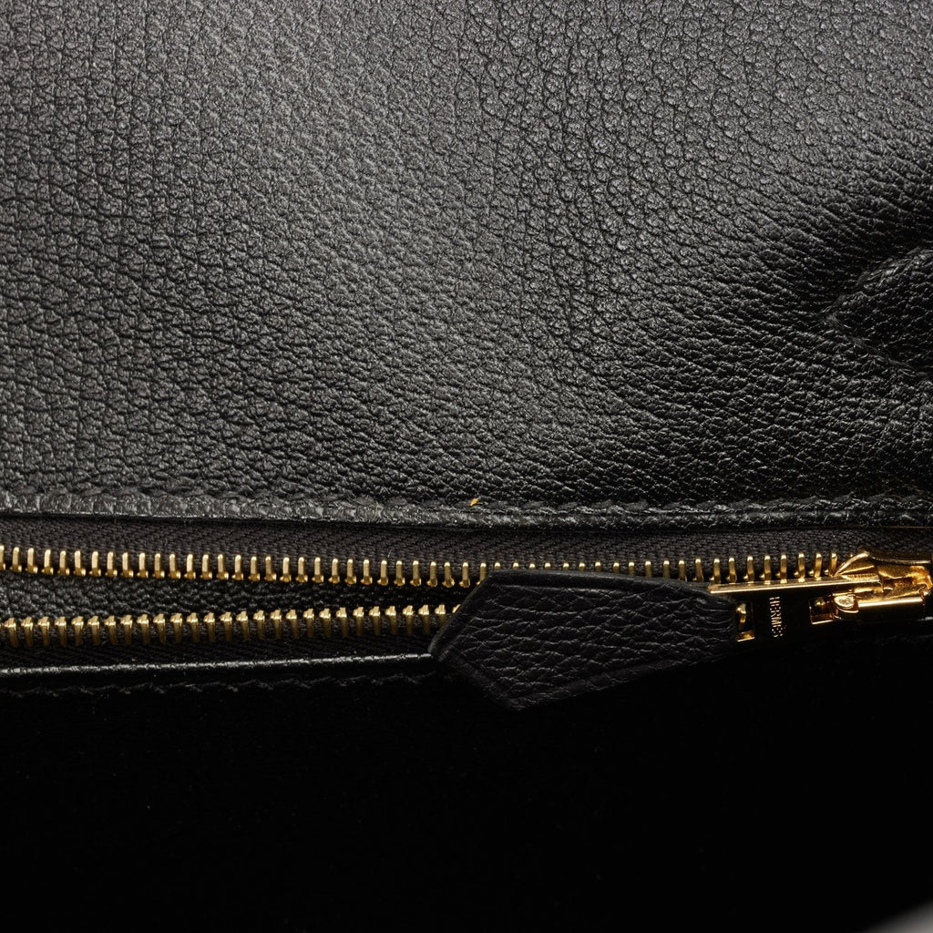 Hermes Birkin 30 Black Togo Rose Gold Hardware