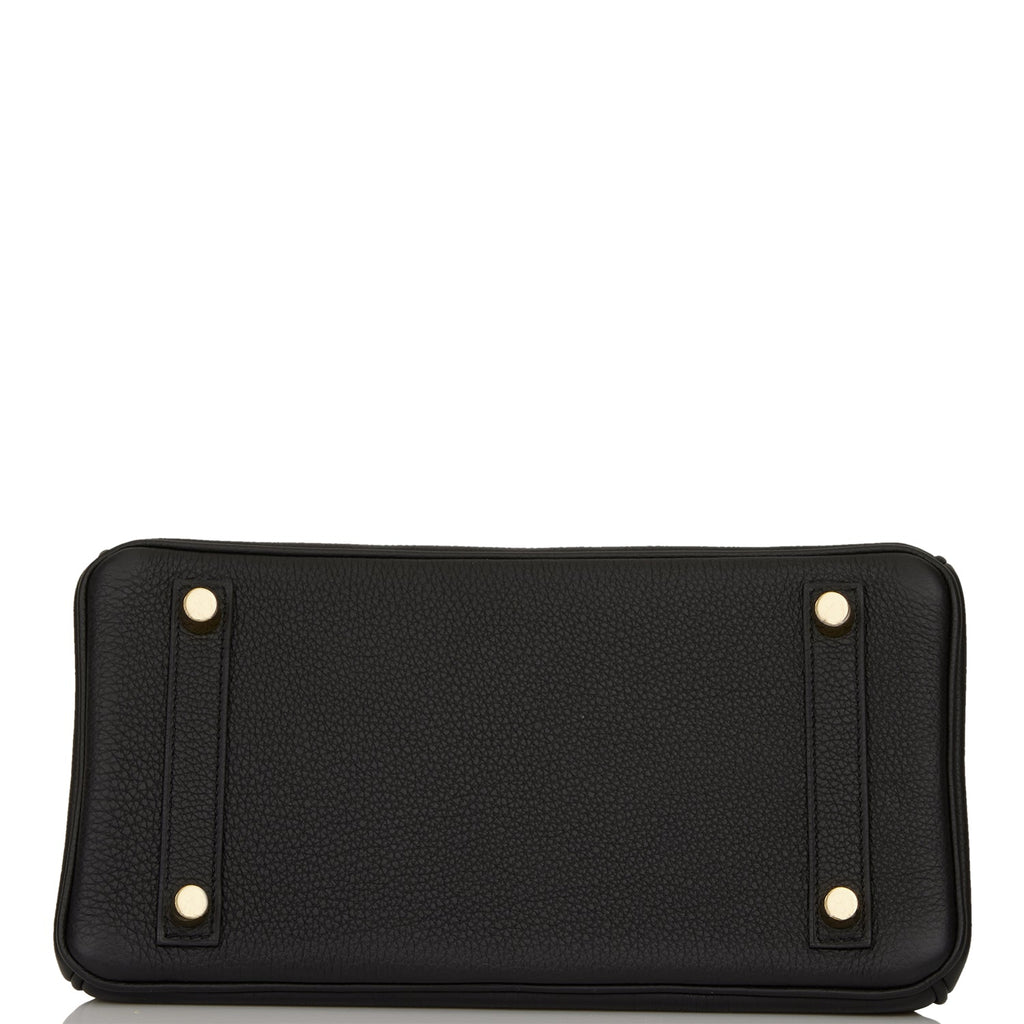 Hermes Birkin 25 Black Togo Gold Hardware