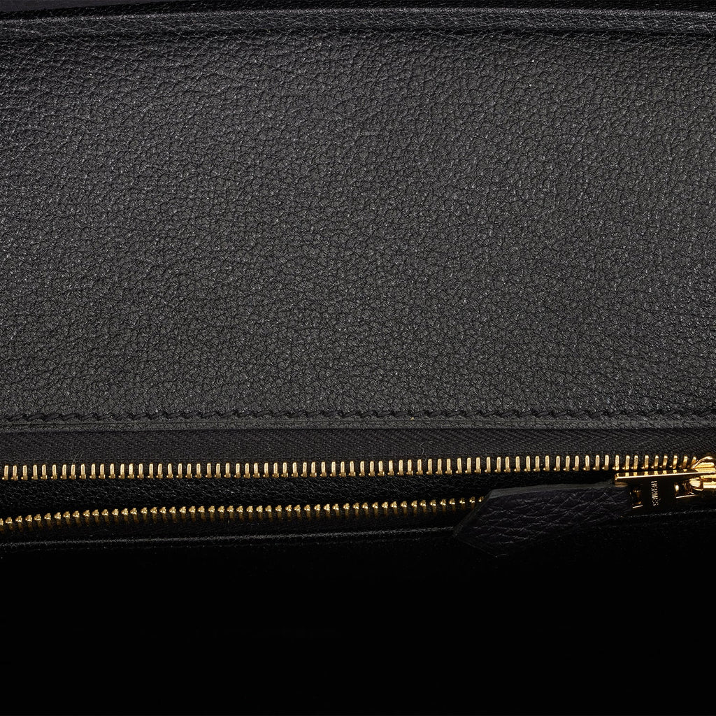 Hermes Birkin 25 Black Togo Gold Hardware
