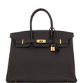 Hermes Birkin 35 Black Togo Gold Hardware
