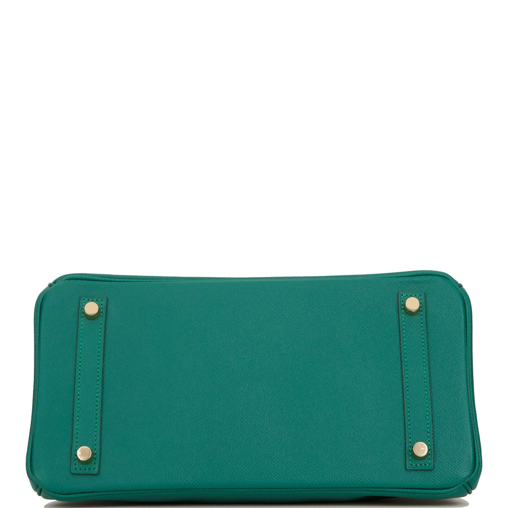 Hermes Birkin 30 Malachite Epsom Gold Hardware