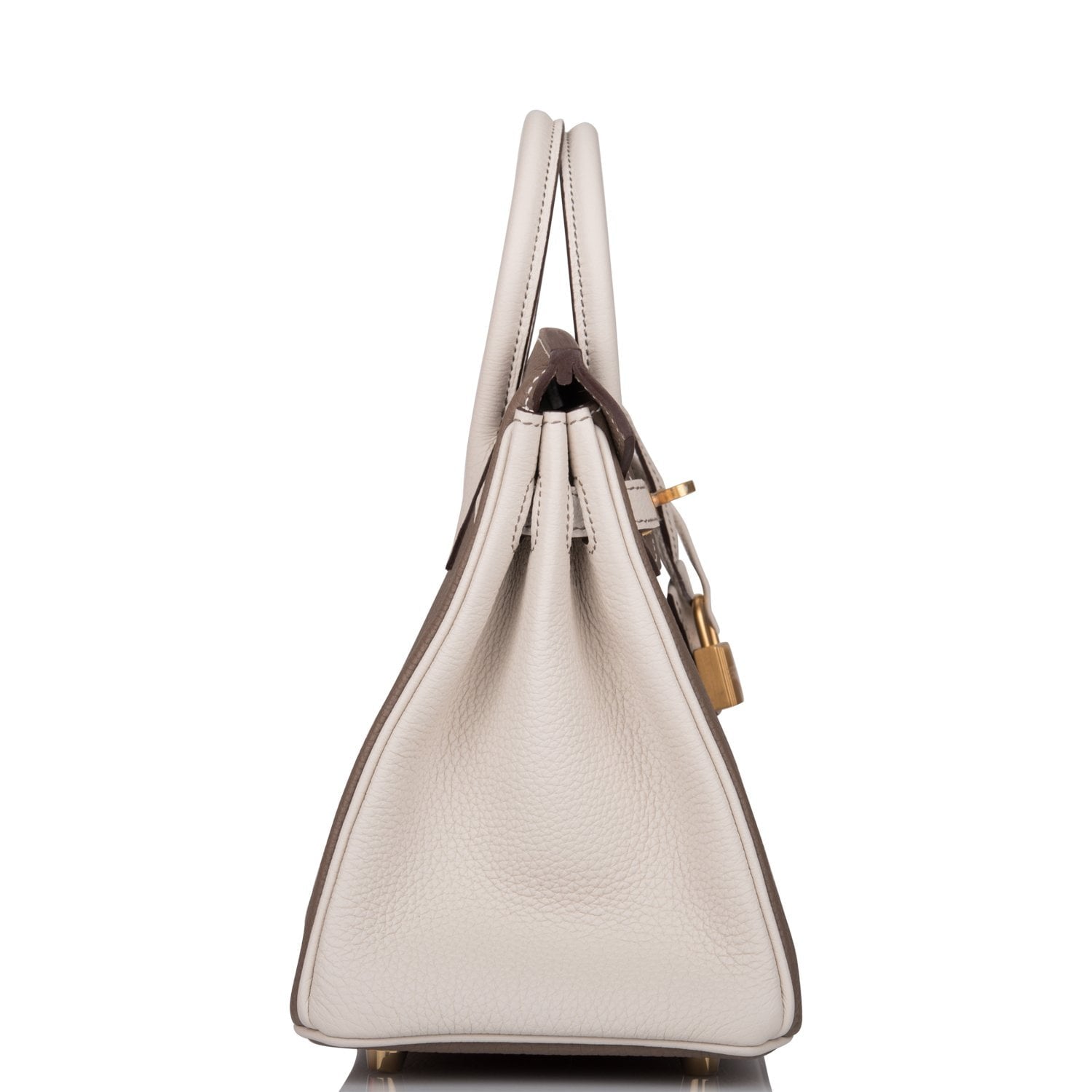 Hermes Special Order (HSS) Birkin 25 Etoupe and Craie Togo Brushed Gold Hardware