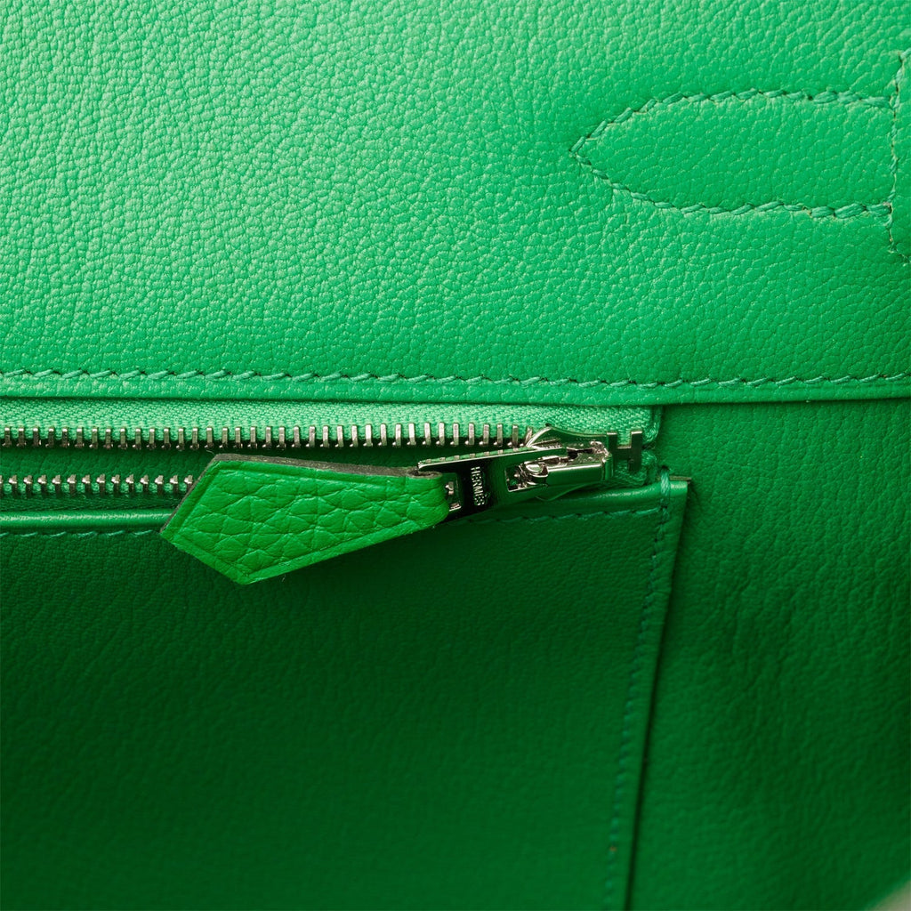 Hermes Birkin 35 Bambou Clemence Palladium Hardware