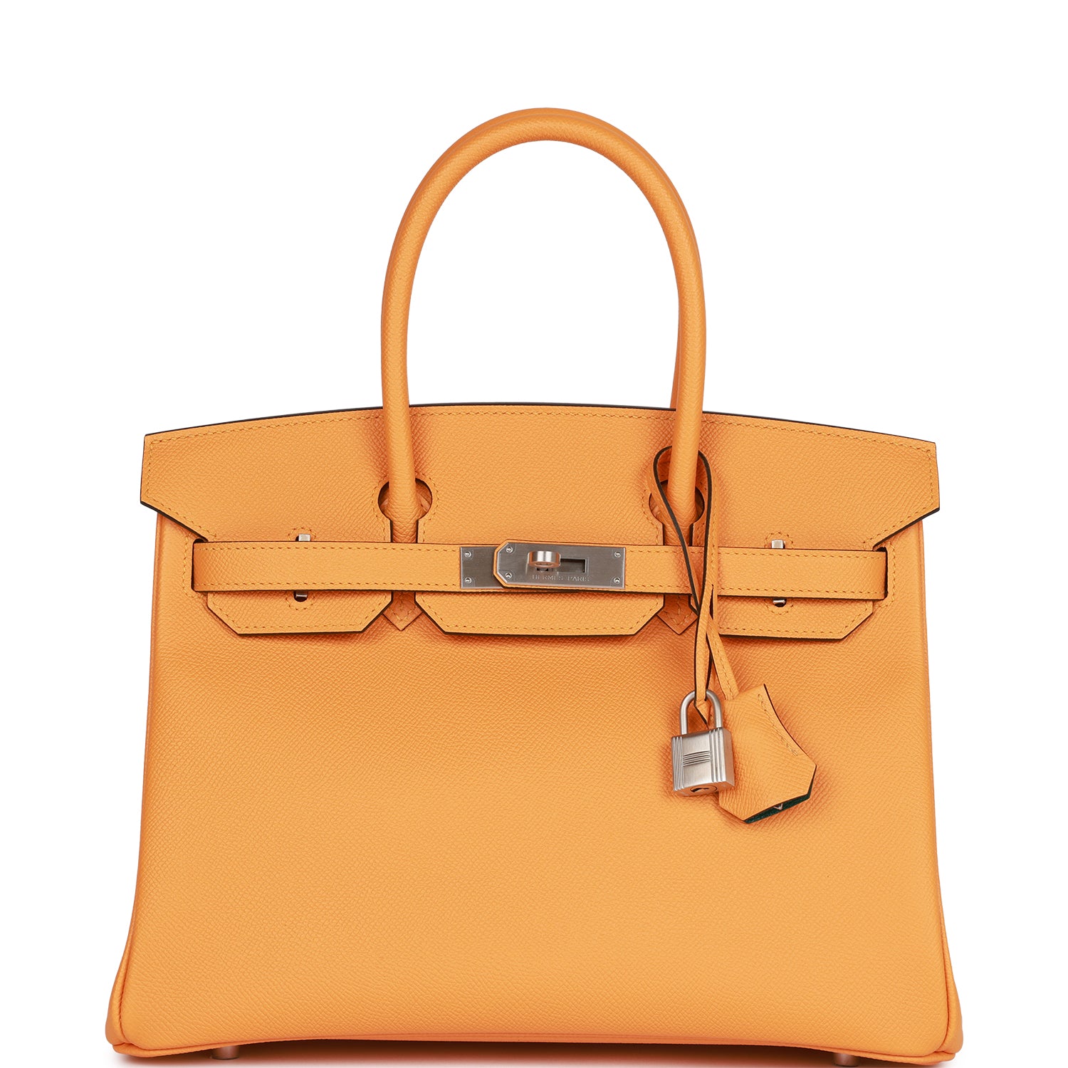 Hermes Birkin 30 Jaune D'Or and Malachite Epsom Brushed Palladium Hardware