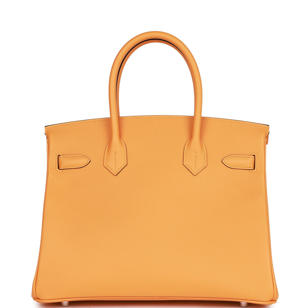 Hermes Birkin 30 Jaune D'Or and Malachite Epsom Brushed Palladium Hardware