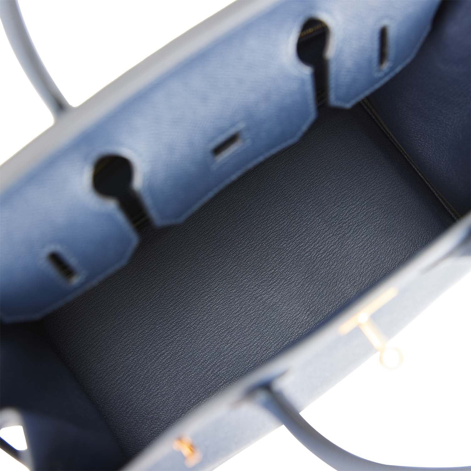 Hermes Birkin 30 Bleu Indigo Epsom Rose Gold Hardware