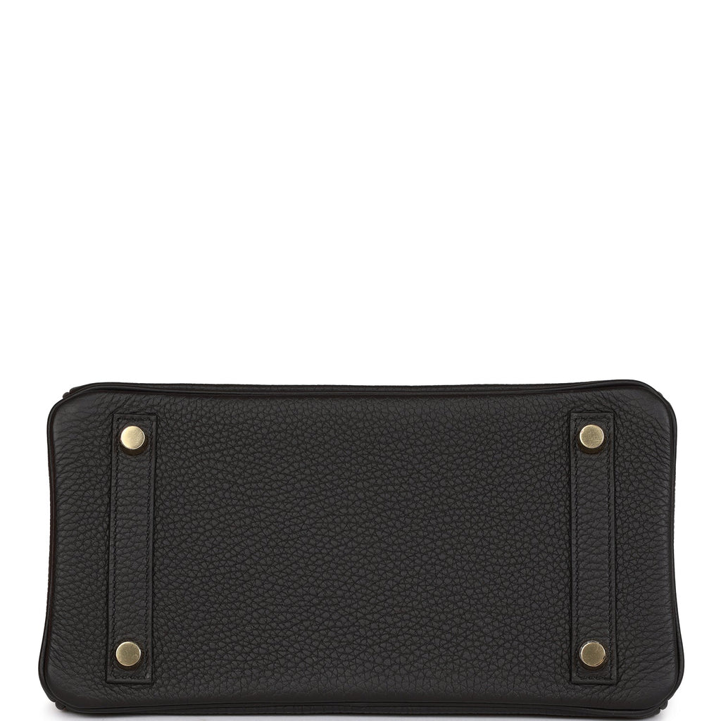Hermes Birkin 25 Black Togo Gold Hardware