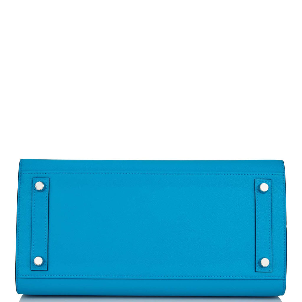 Hermes Birkin Sellier 30 Bleu Frida Madame Palladium Hardware