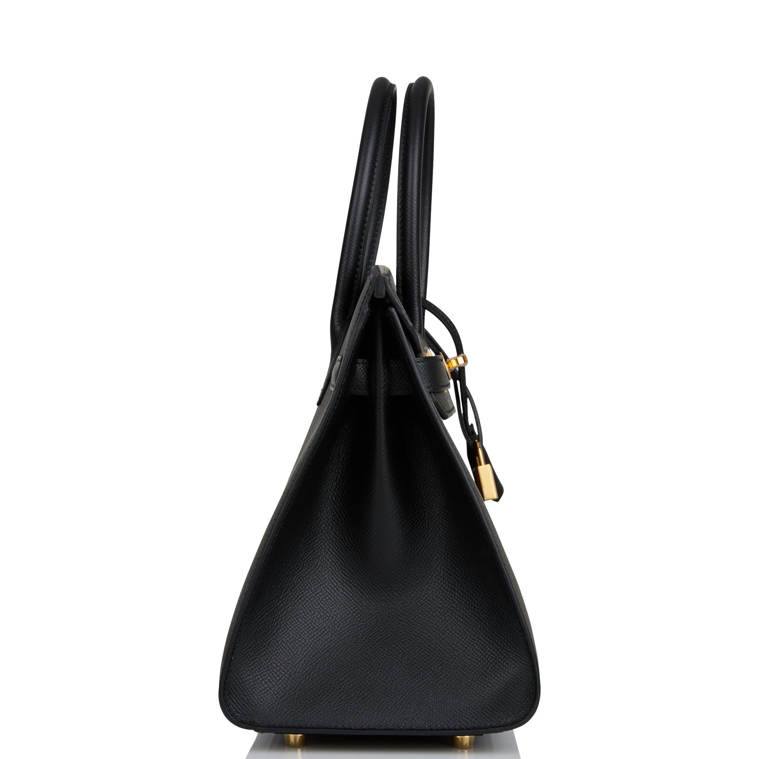 Hermes Birkin Sellier 30 Black Epsom Gold Hardware