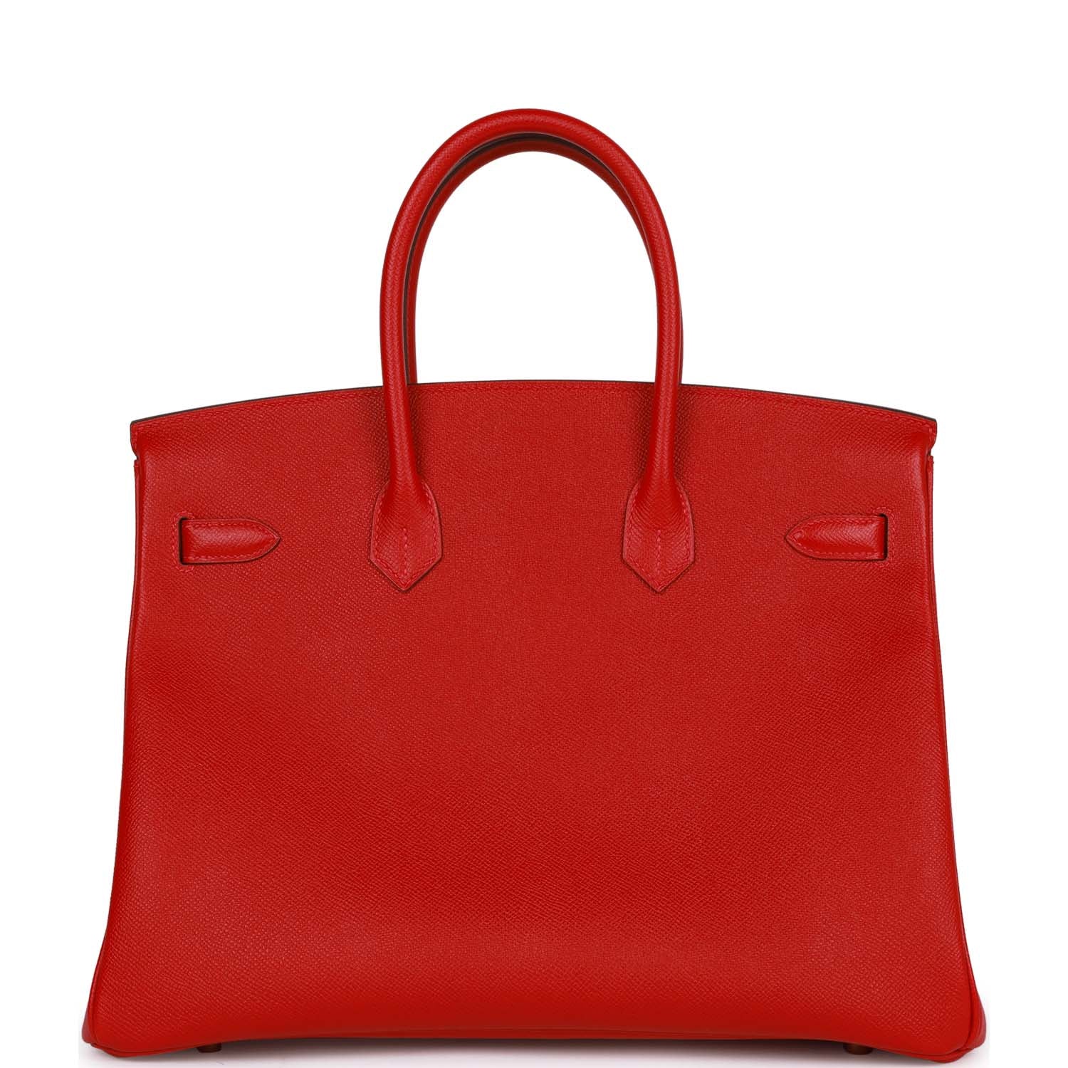 Pre-owned Hermes Birkin 35 Rouge Casaque Epsom Gold Hardware