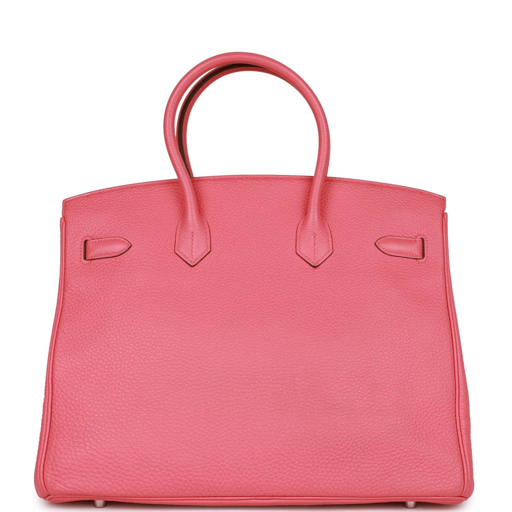 Pre-owned Hermes Birkin 35 Rose Lipstick Togo Palladium Hardware