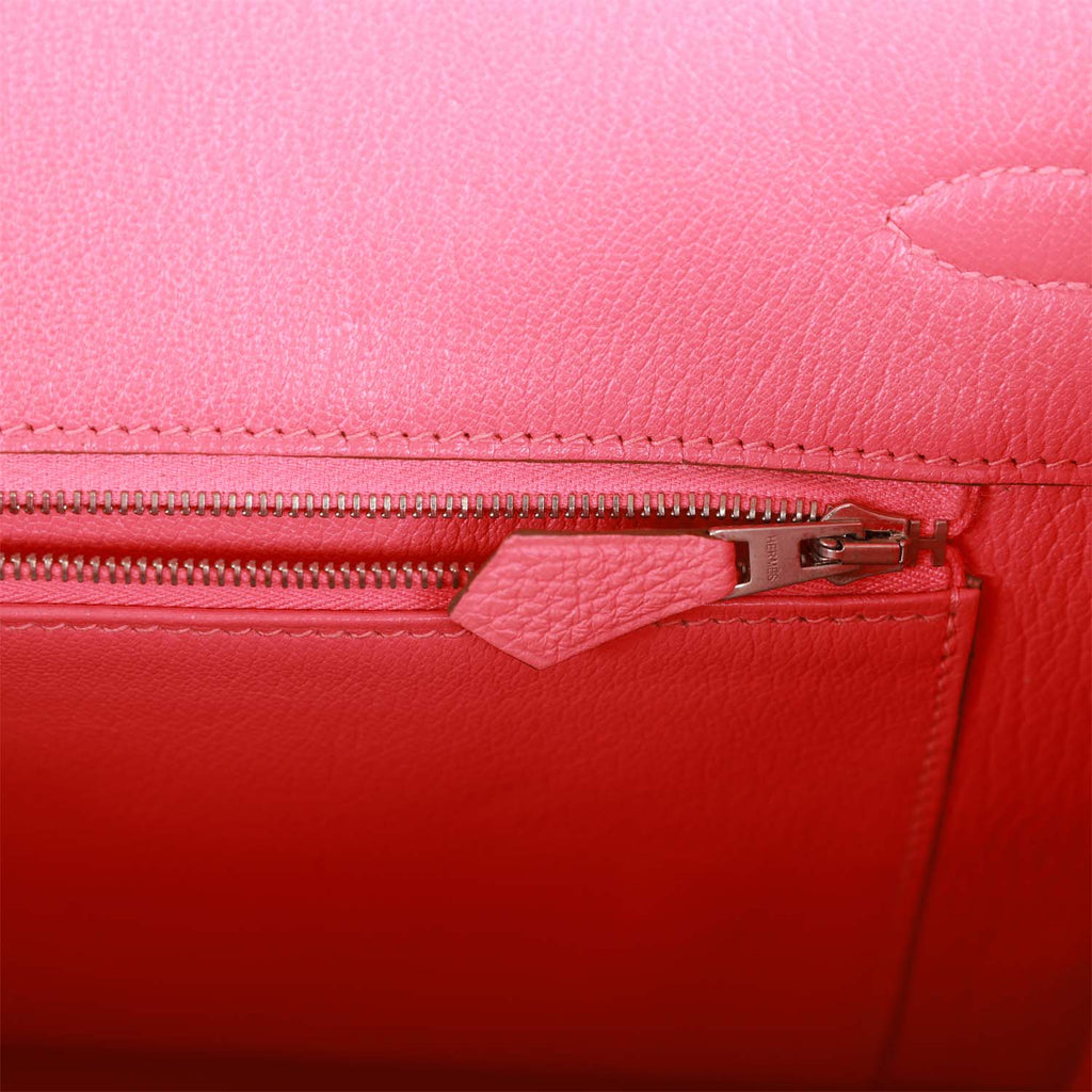 Pre-owned Hermes Birkin 35 Rose Lipstick Togo Palladium Hardware