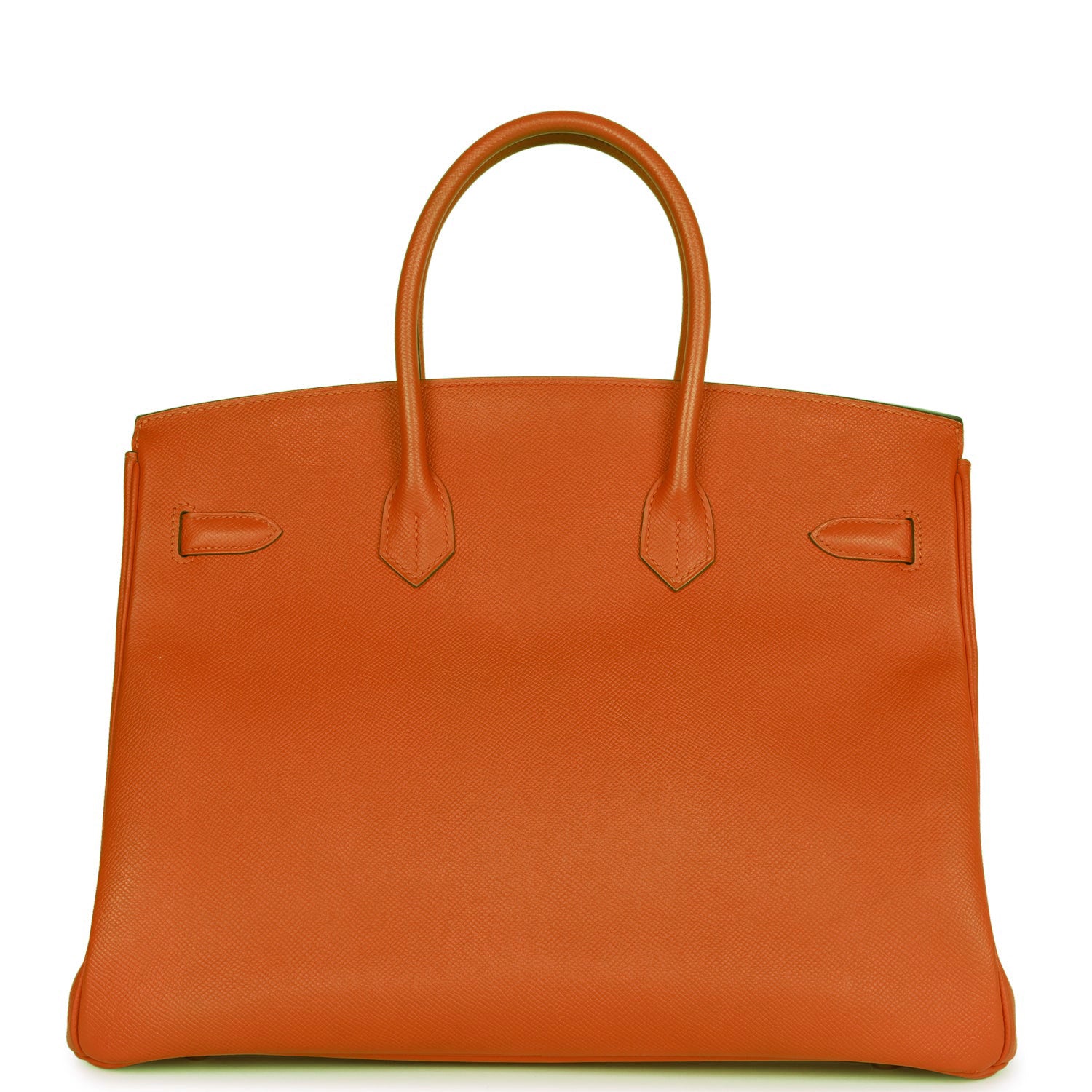 Pre-owned Hermes Birkin 35 Feu Epsom Gold Hardware