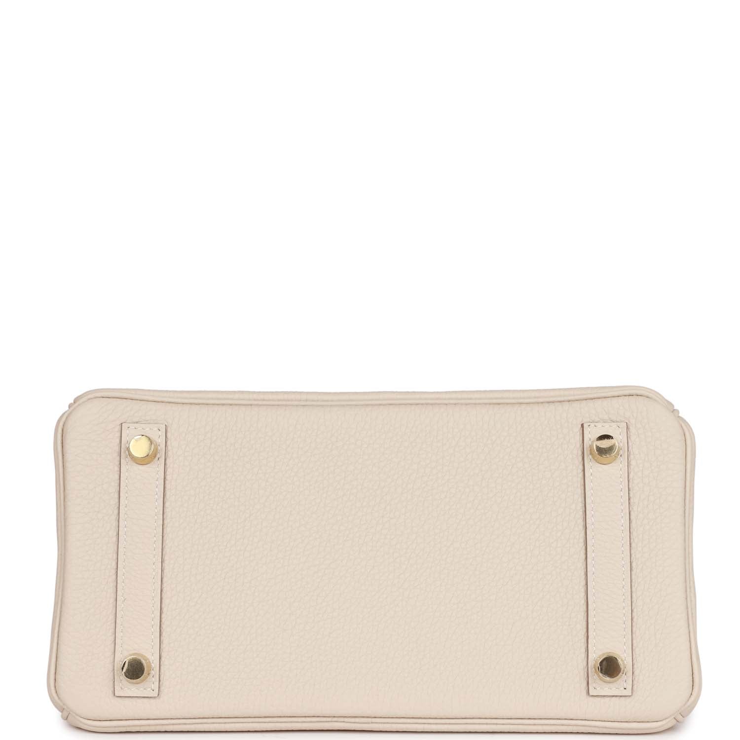 Hermes Birkin 25 Craie Togo Gold Hardware