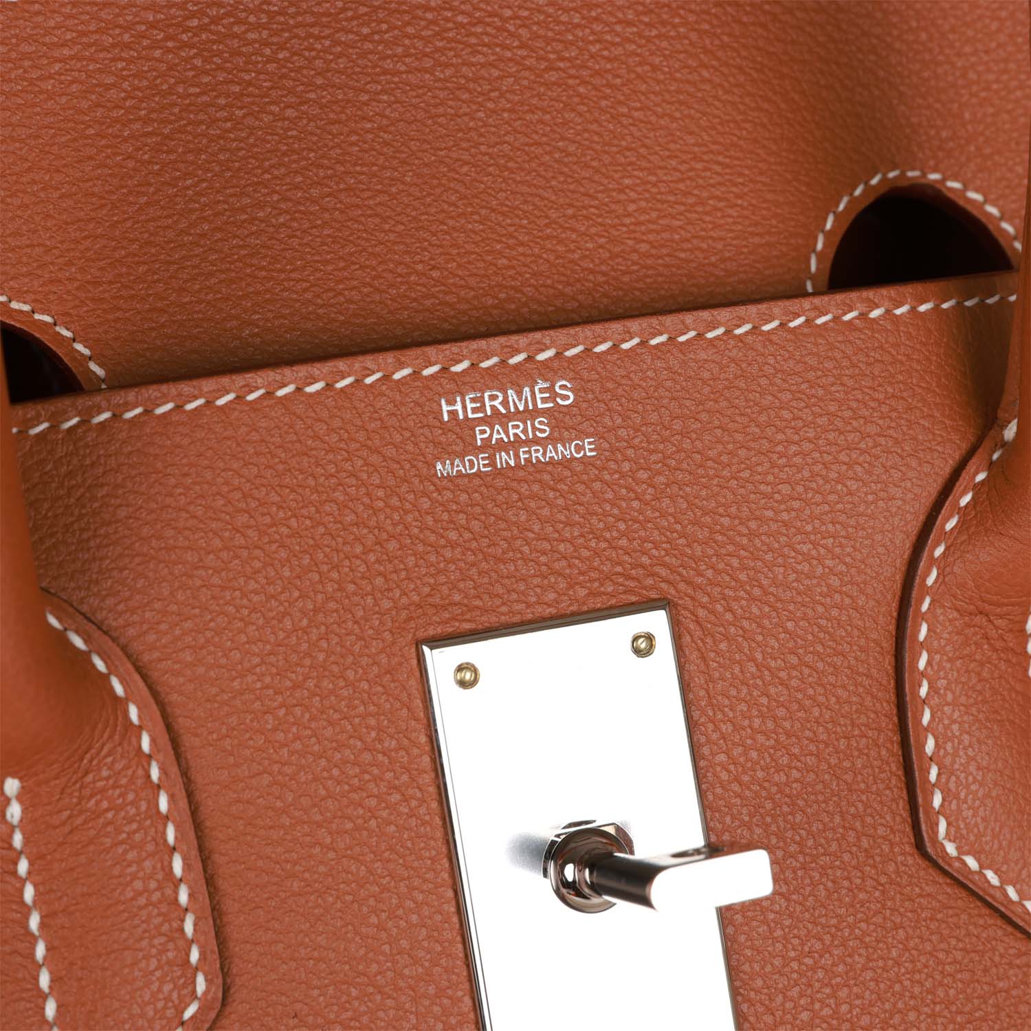 Hermes Birkin HAC 50 Gold Toile De Camp Evercolor Palladium Hardware