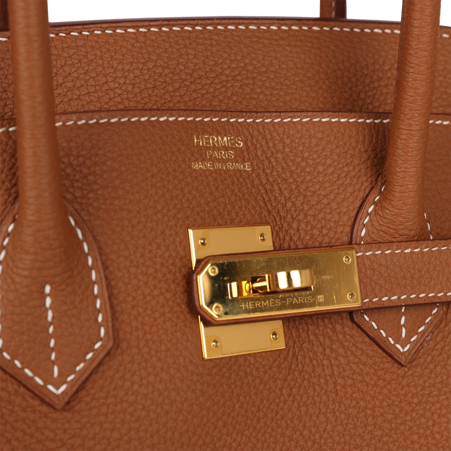 Pre-owned Hermes Birkin 35 Gold Togo Gold Hardware