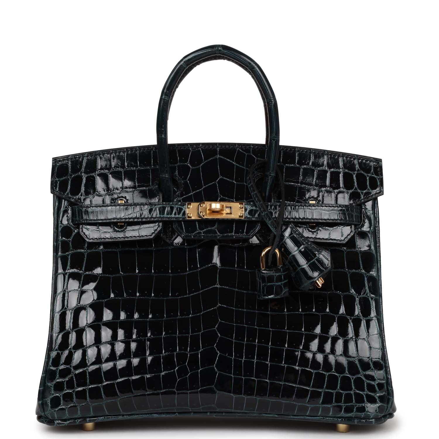 Hermes Birkin 25 Vert Rousseau Shiny Niloticus Crocodile Gold Hardware Payment 2