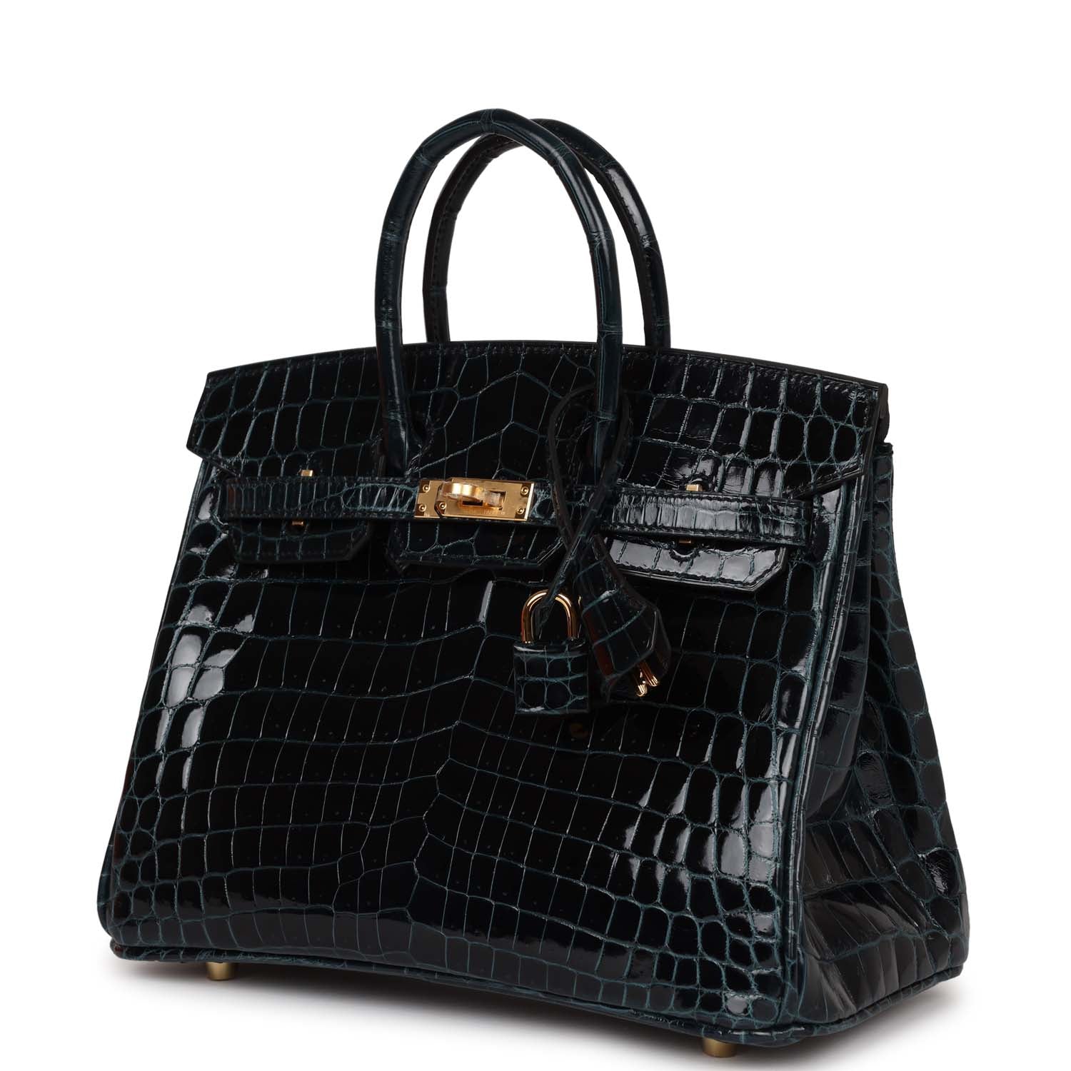 Hermes Birkin 25 Vert Rousseau Shiny Niloticus Crocodile Gold Hardware Payment 2
