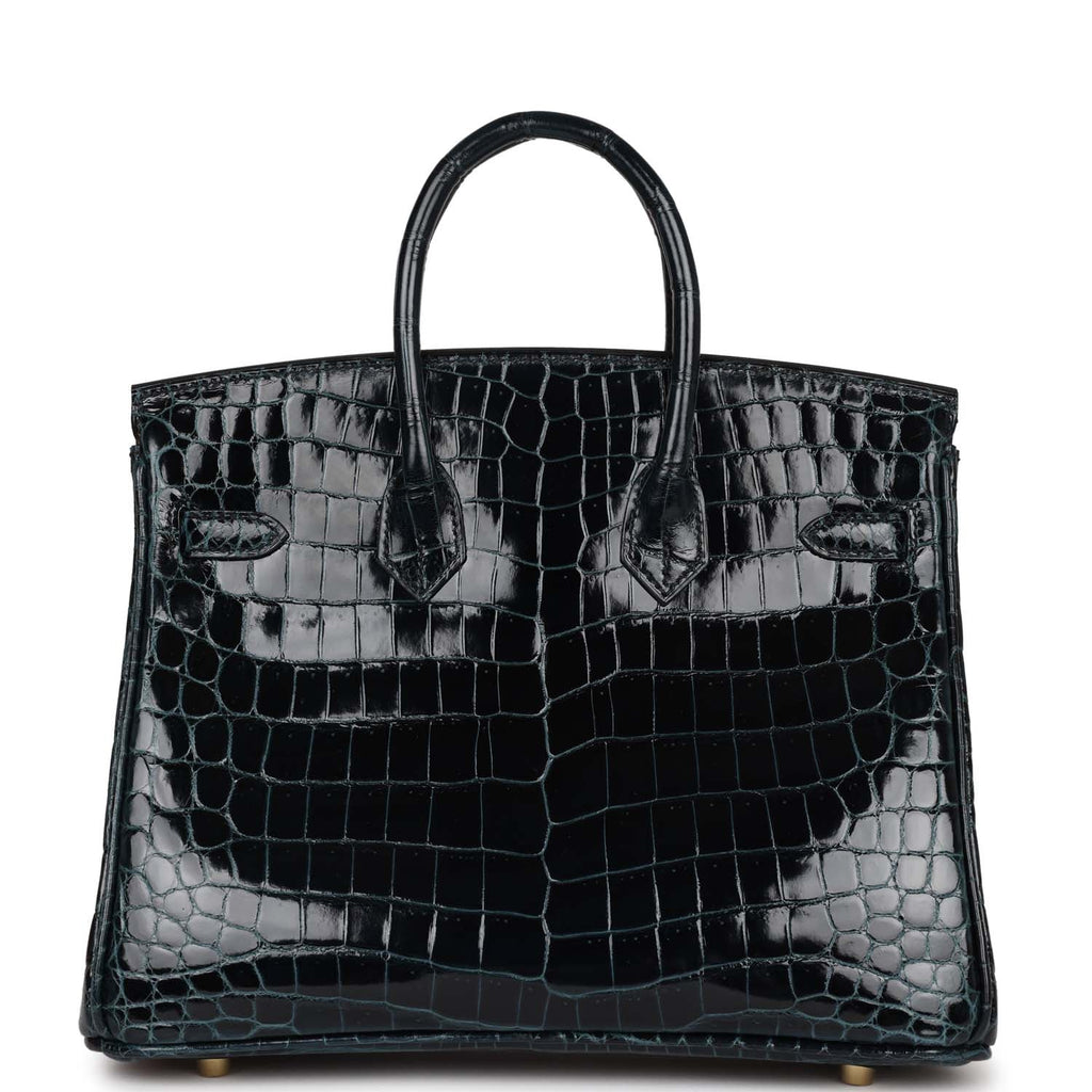 Hermes Birkin 25 Vert Rousseau Shiny Niloticus Crocodile Gold Hardware Payment 2