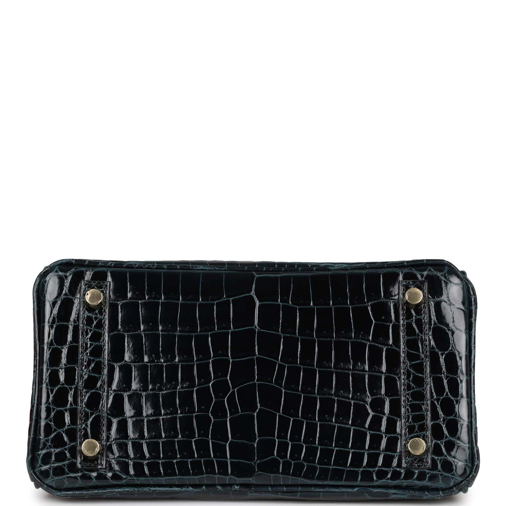 Hermes Birkin 25 Vert Rousseau Shiny Niloticus Crocodile Gold Hardware Payment 2