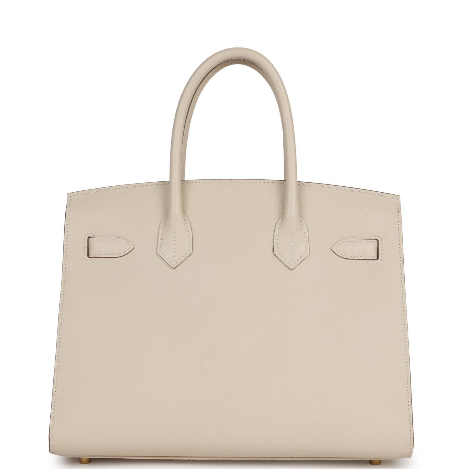 Pre-owned Hermes Birkin Sellier 30 Craie Epsom Gold Hardware - Deposit