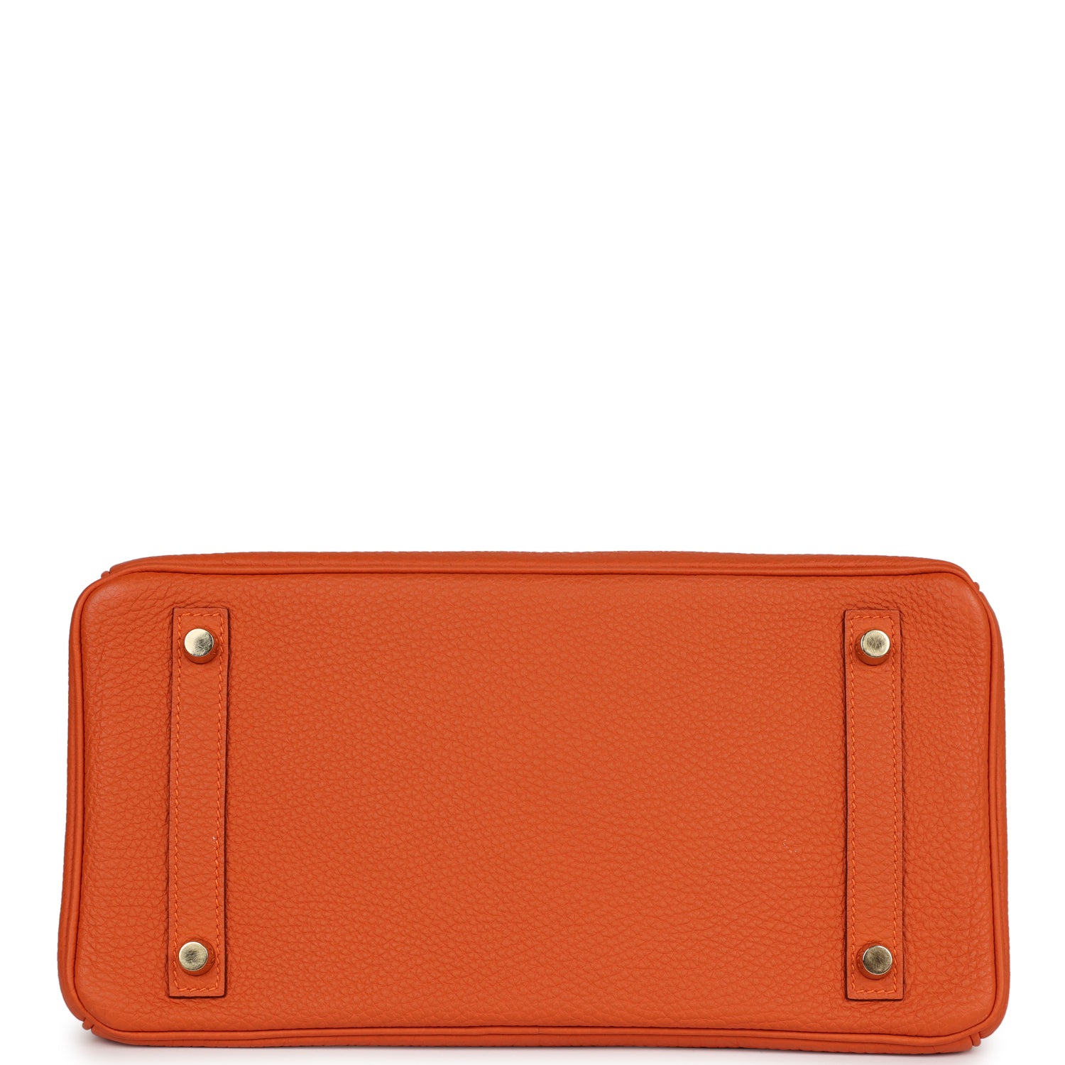 Pre-owned Hermes Birkin 30 Orange Togo Gold Hardware