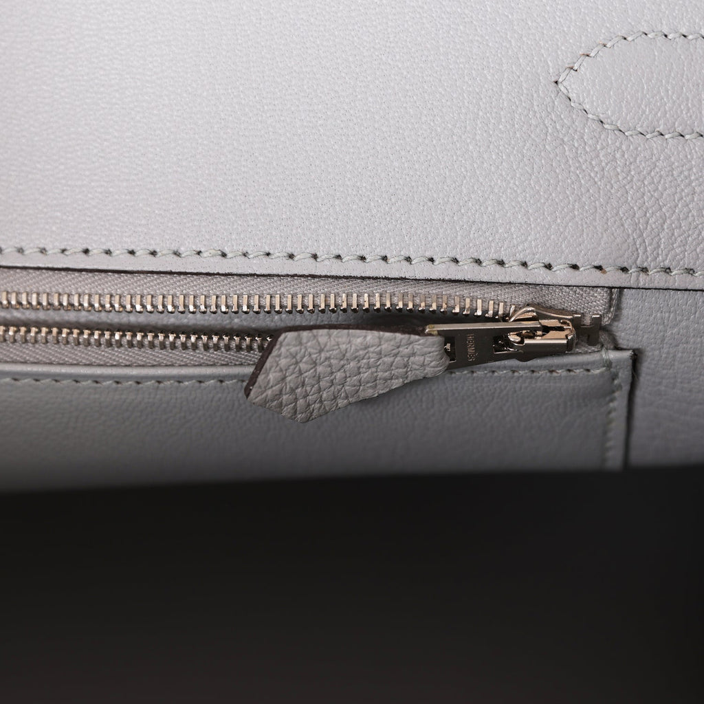 Hermes Birkin 35 Bleu Glacier Togo Palladium Hardware